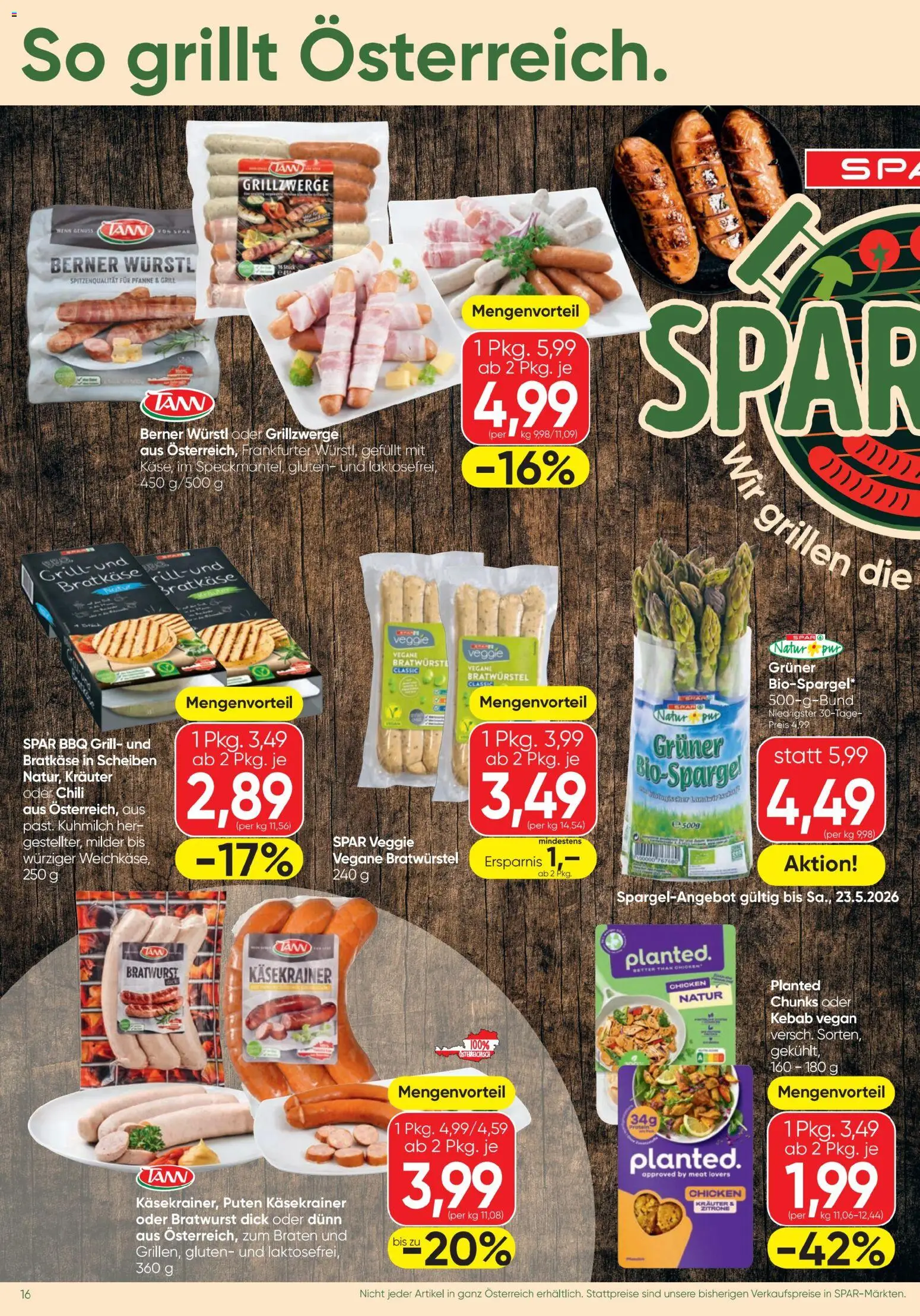 Spar - Flugblatt gültig ab 21.05.2026 | Seite: 16 | Produkte: Zitrone, Chili, Grill