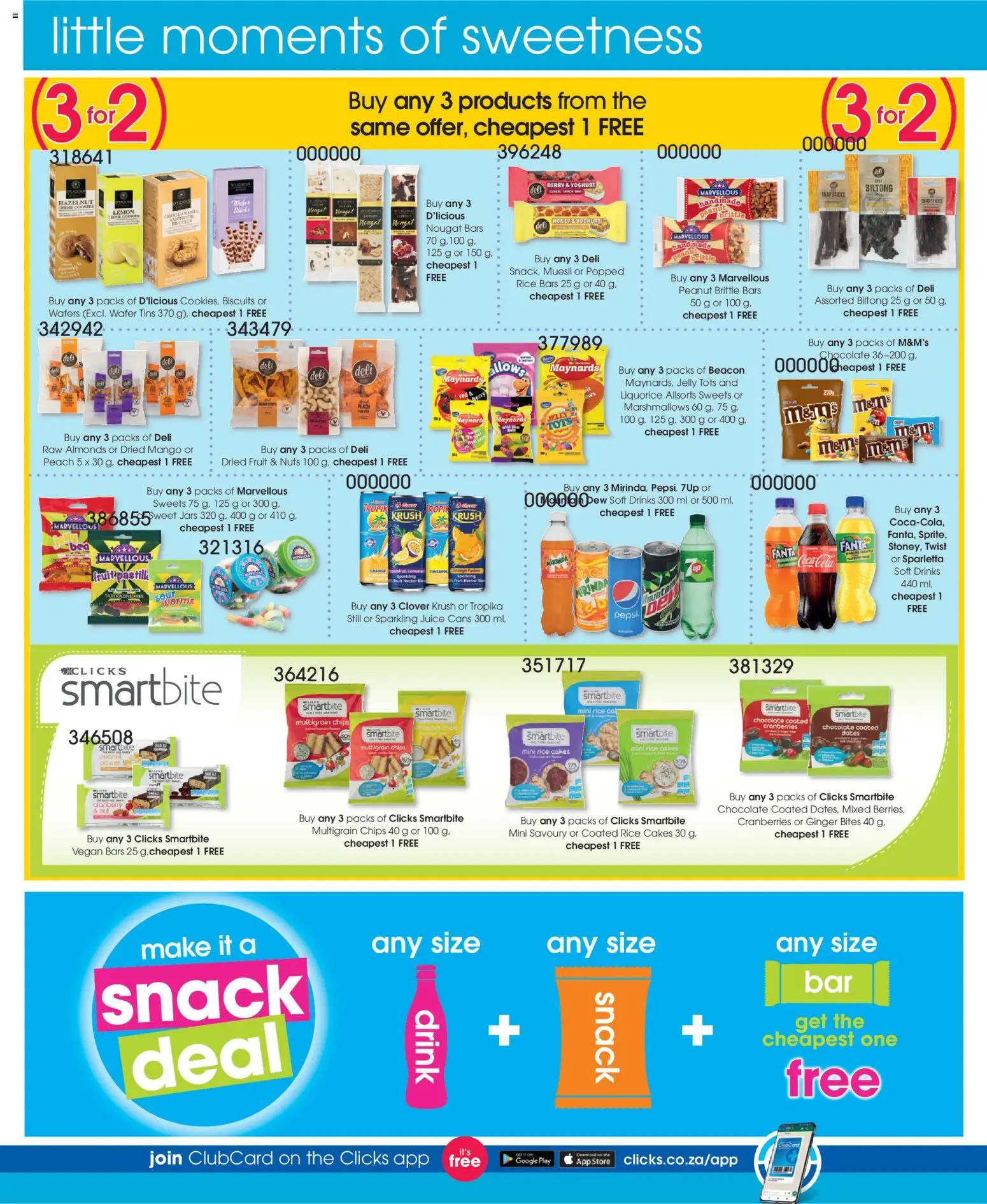 New Clicks catalogue – valid from 21.05.2026 | Page: 46 | Products: Snacks, Chips, Lemon, Peach