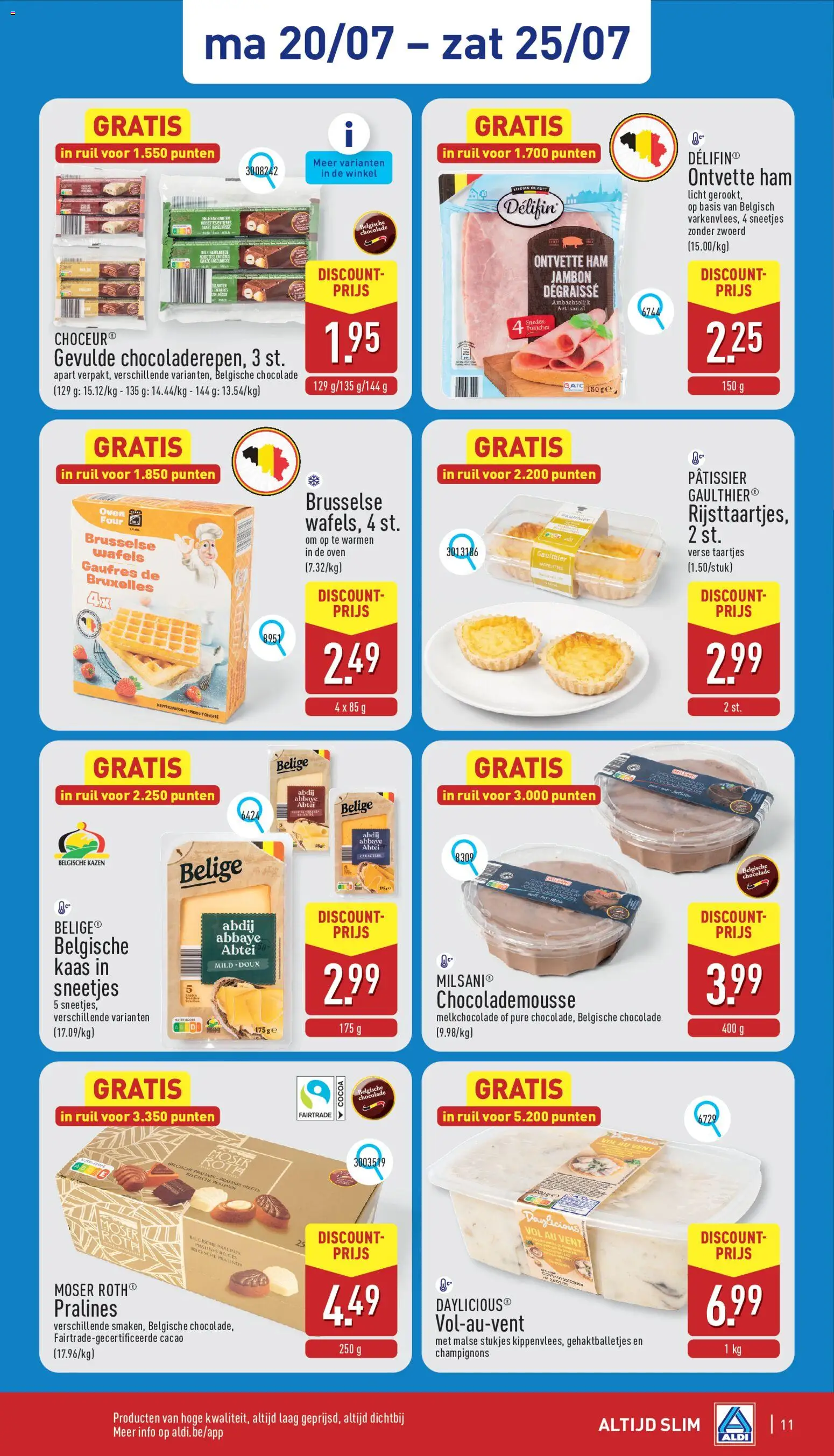 {H1} | Pagina: 11 | Producten: Ham, Wafels, De oven, Kaas