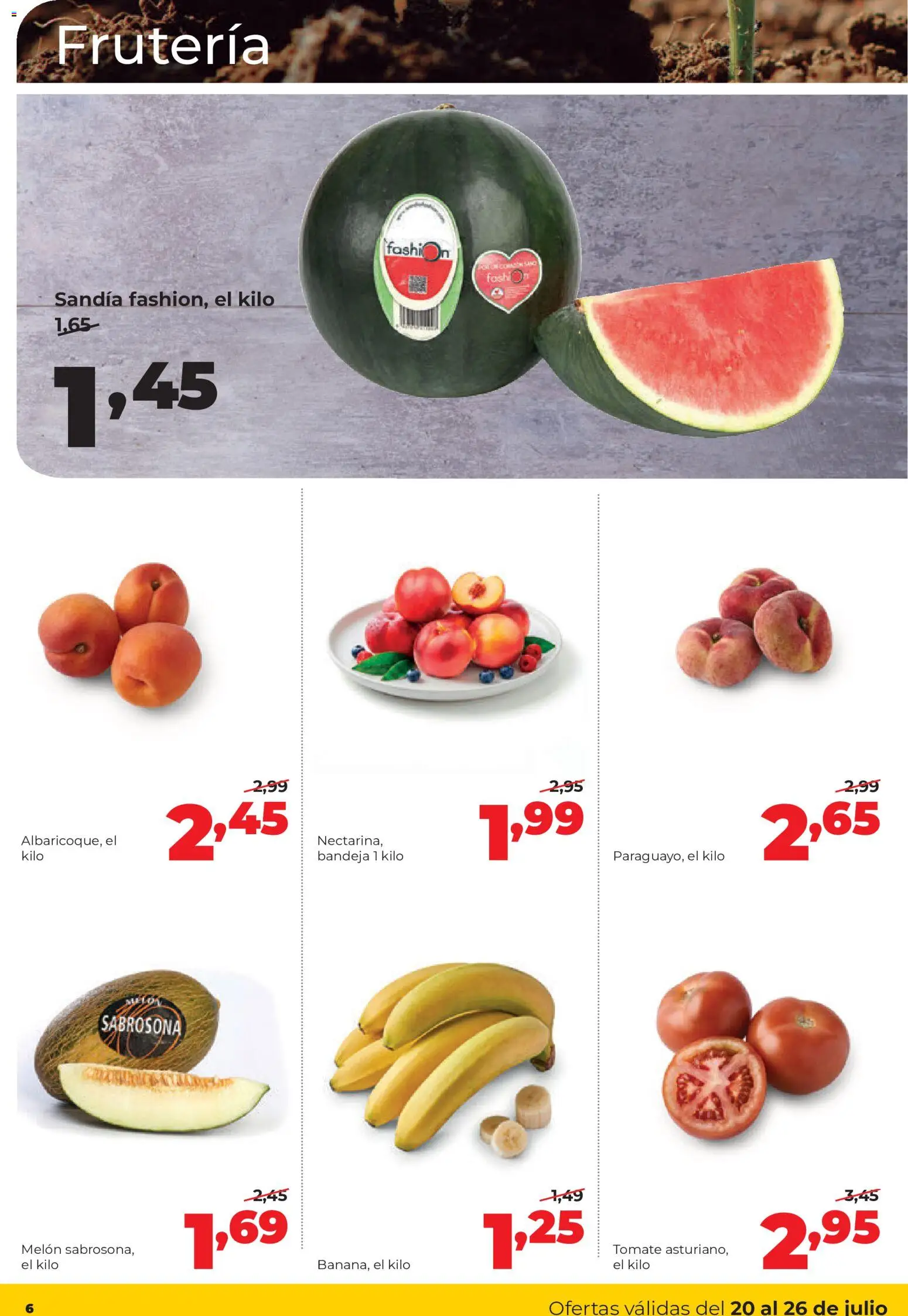 Alimerka folleto Castilla y León │ válido desde el 20/07/2026 | Página: 6 | Productos: Φορτιστής, Sandía, Bandeja