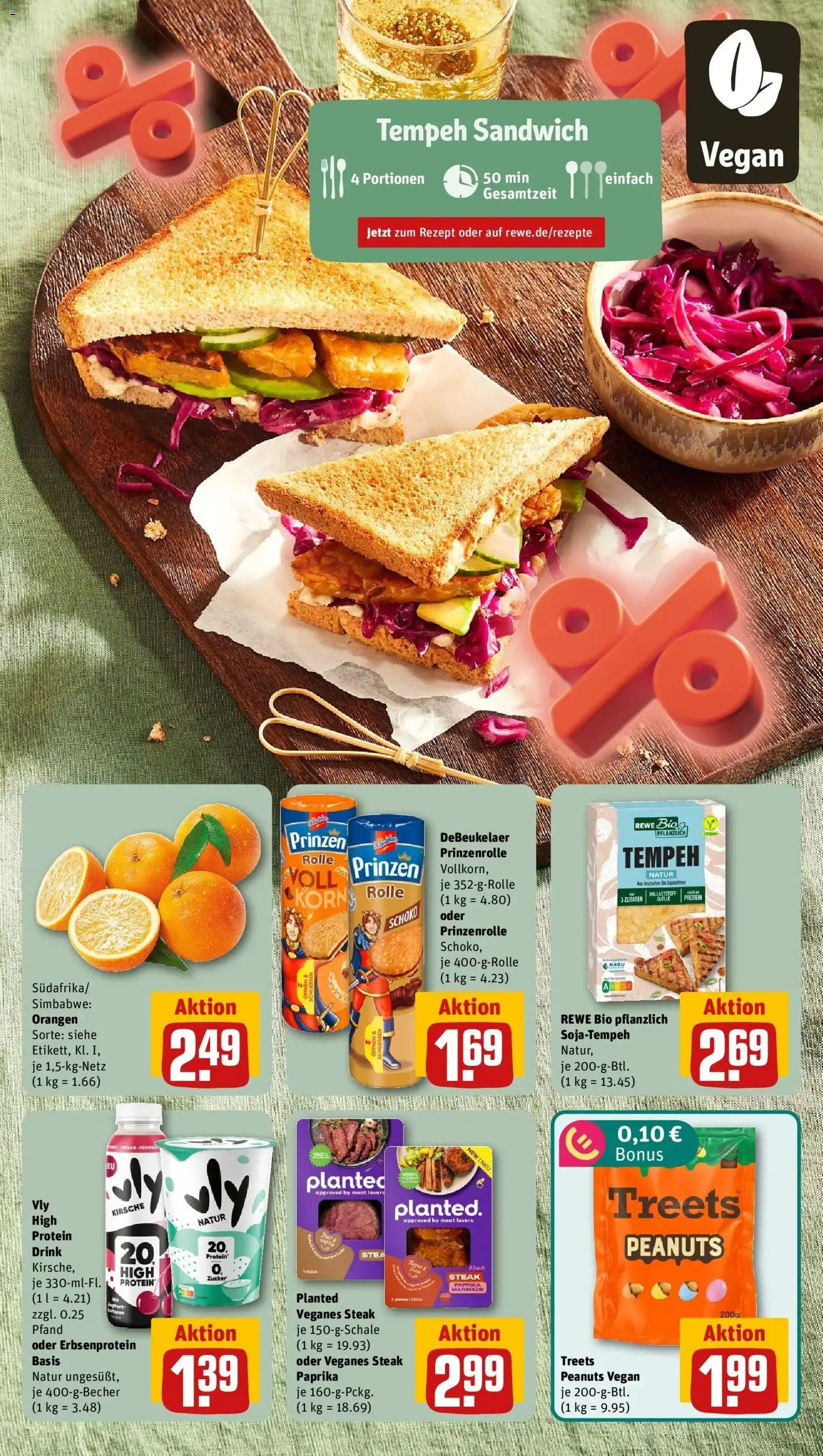 REWE Prospekt ab 24.08.2026 zum Blättern » Angebote | Seite: 5 | Produkte: Orangen, Paprika, Zucker, Steak