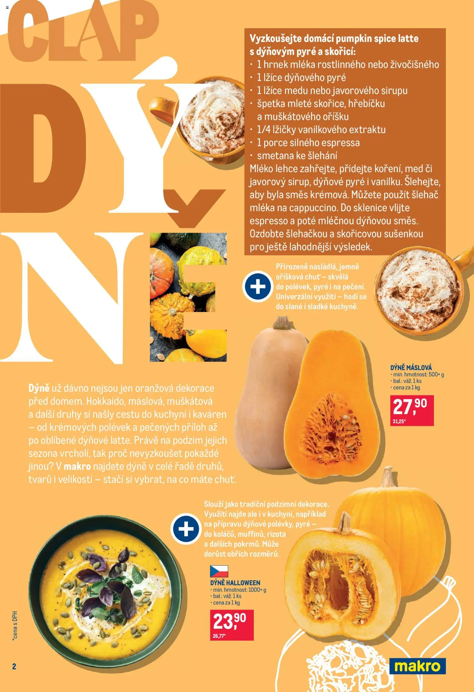 Makro leták - Pro milovníky jídla od 21.10.2026 | Strana: 2 | Produkty: Mléko, Lžíce, Med, Šlehač