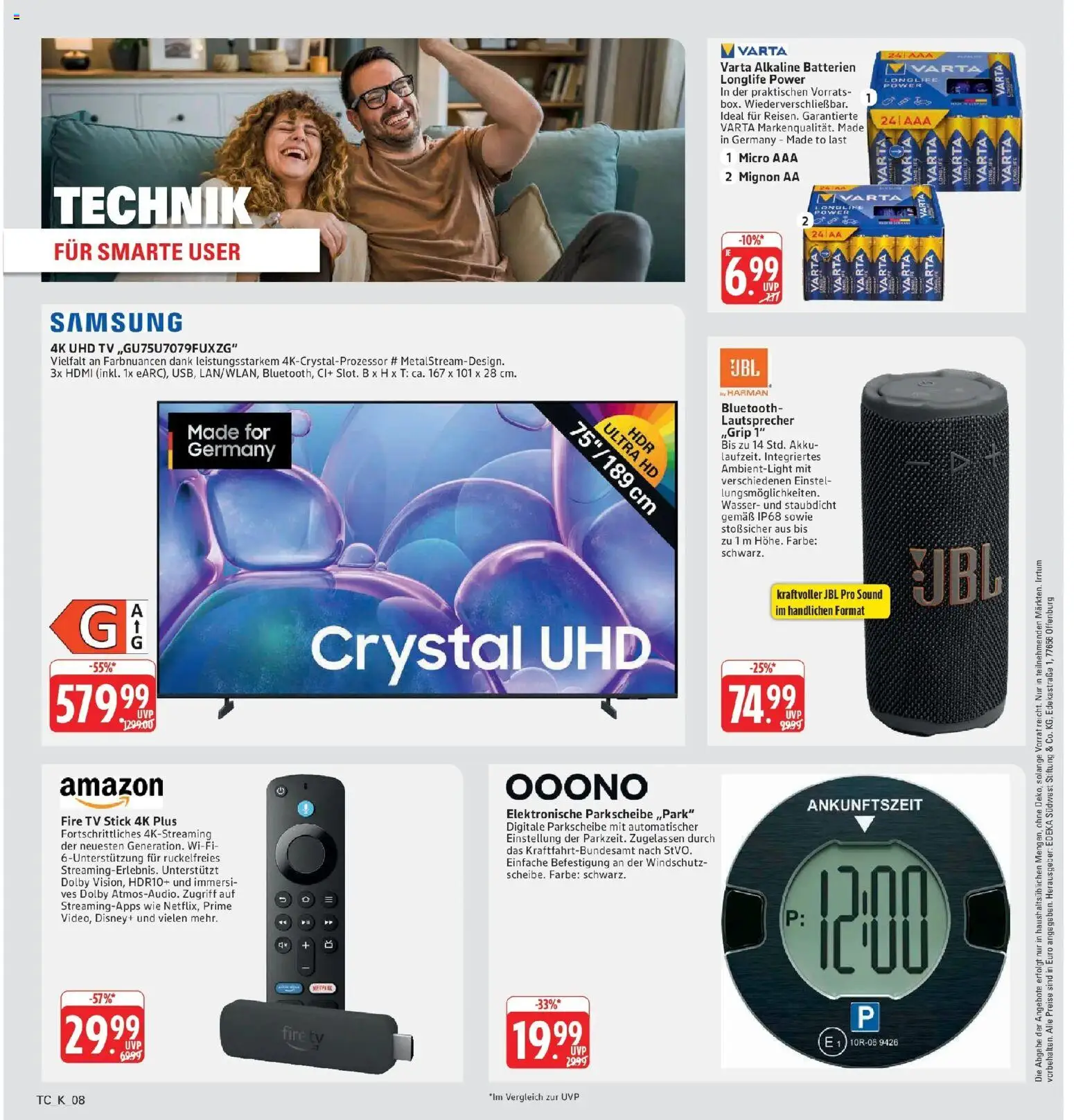 Marktkauf Prospekt Friedrichshafen (ab 05.10.2026) » Angebote online | Seite: 42 | Produkte: Lautsprecher, Batterien, Samsung, Wasser