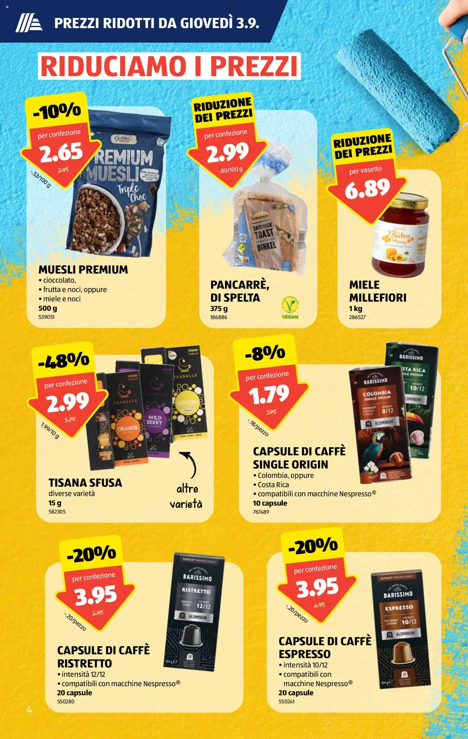 Aldi aktionen IT – gültig ab 03.09.2026 | Seite: 4 | Produkte: Zitrone, Miele