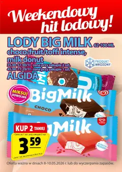 Pogląd oferty "Prim Market promocja - Lody Big Milk Algida" - ważna od 08.05.2026