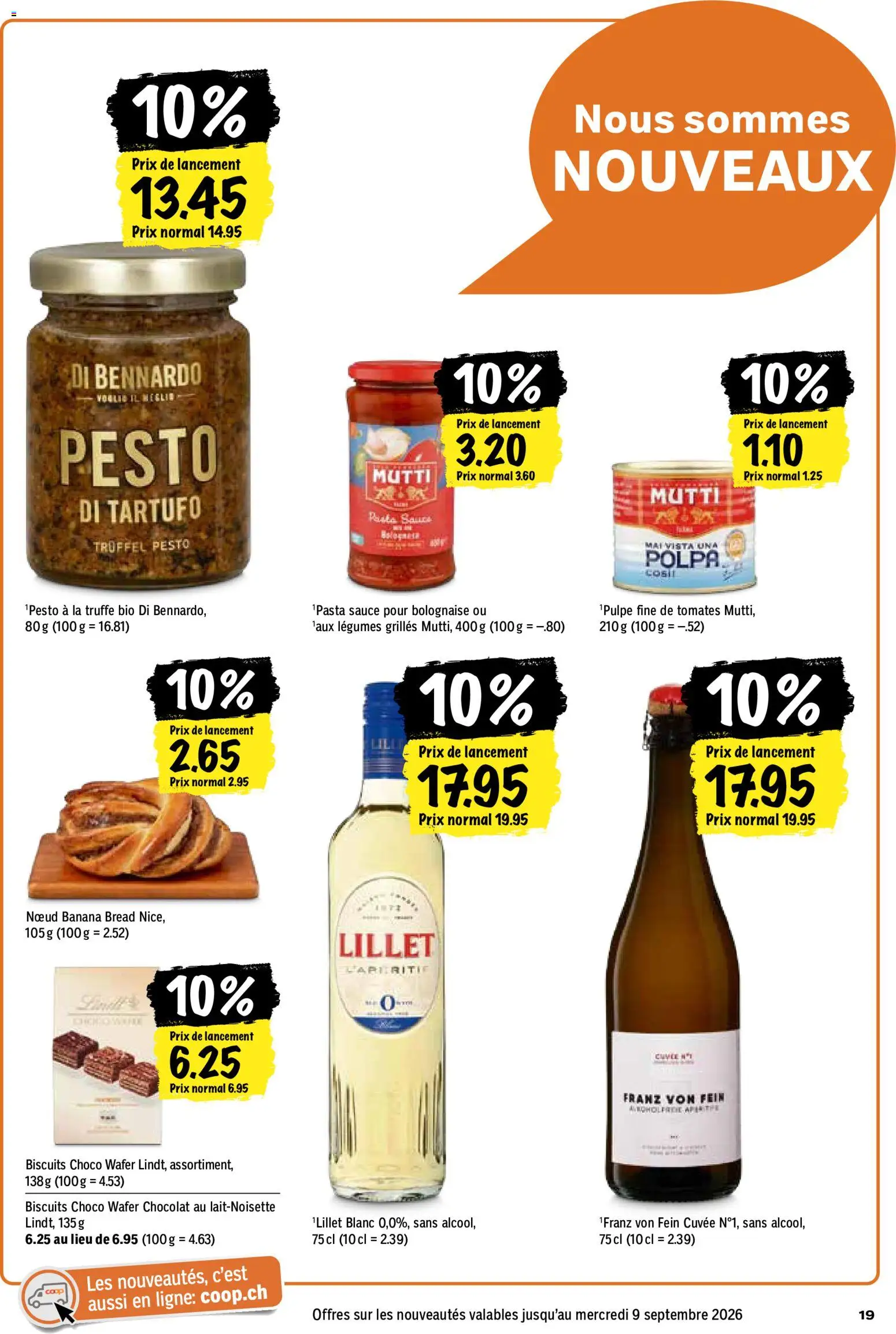 Coop aktionen FR – gültig ab 27.08.2026 | Seite: 19 | Produkte: Pasta