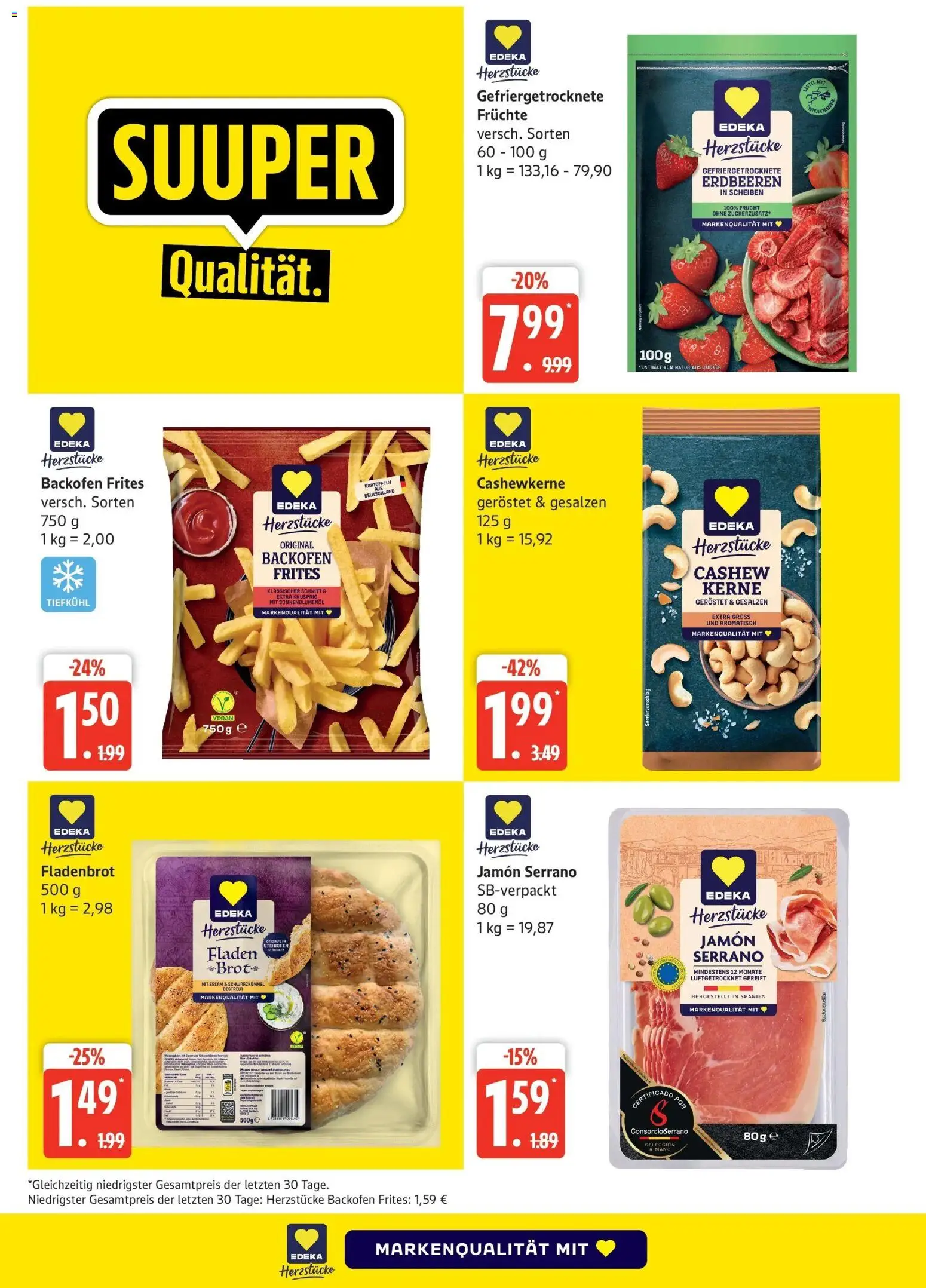 Edeka Prospekt Schleswig (ab 28.09.2026) » Angebote Online | Seite: 4 | Produkte: Sonnenblumenol, Cashew, Kartoffeln, Zucker