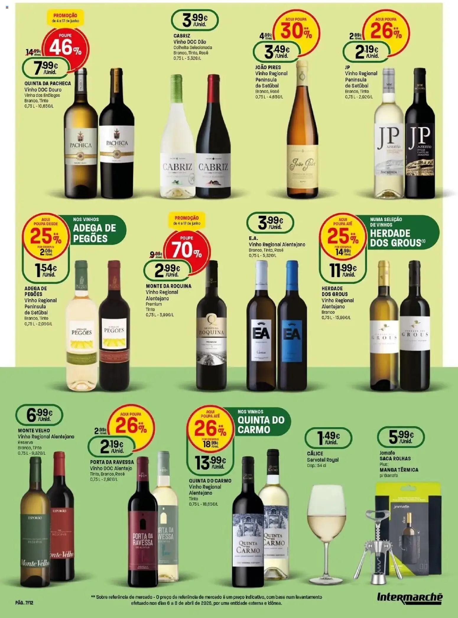 Intermarché - O melhor mundial serve-se em casa │ válido de 04.06.2026 | Página: 7 | Produtos: Porta, Saca rolhas, Base, Vinho