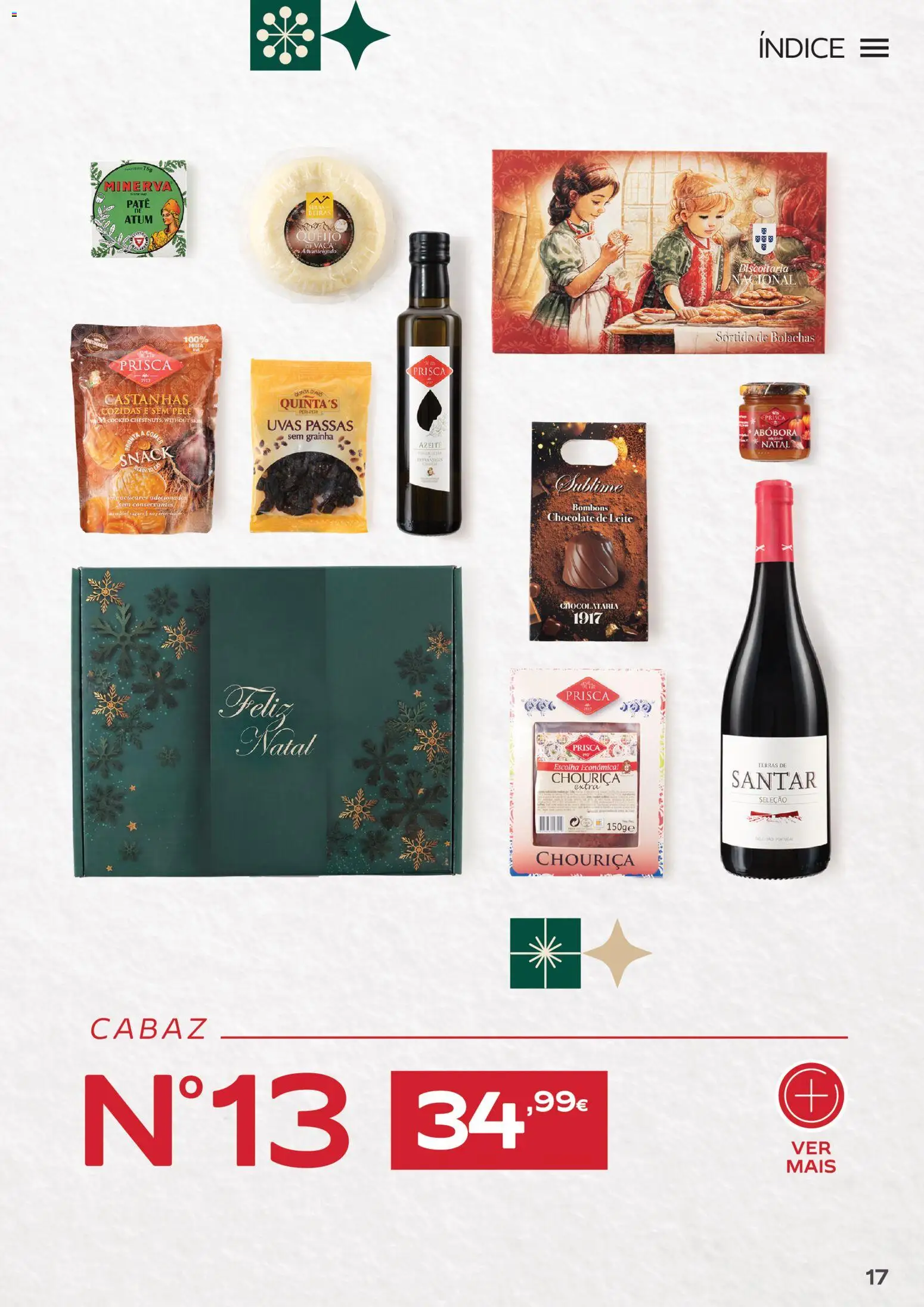 Continente Cabazes de Natal │ válido de 06/10/2026 | Página: 17 | Produtos: Azeite, Castanhas, Abóbora, Patê