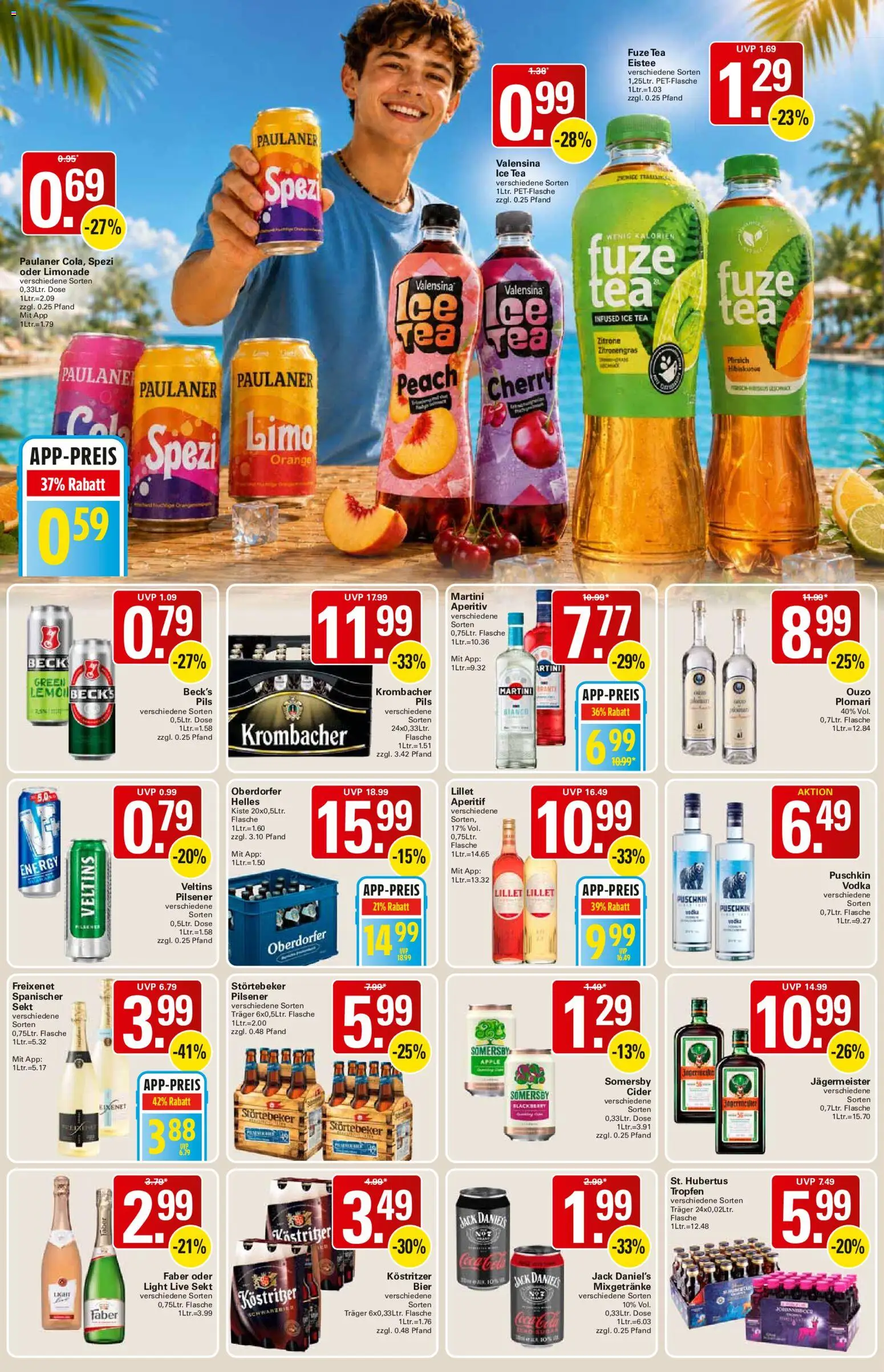 WEZ Prospekt – gültig ab 20.07.2026 | Seite: 13 | Produkte: Ouzo, Zitronengras, Energy, Sekt