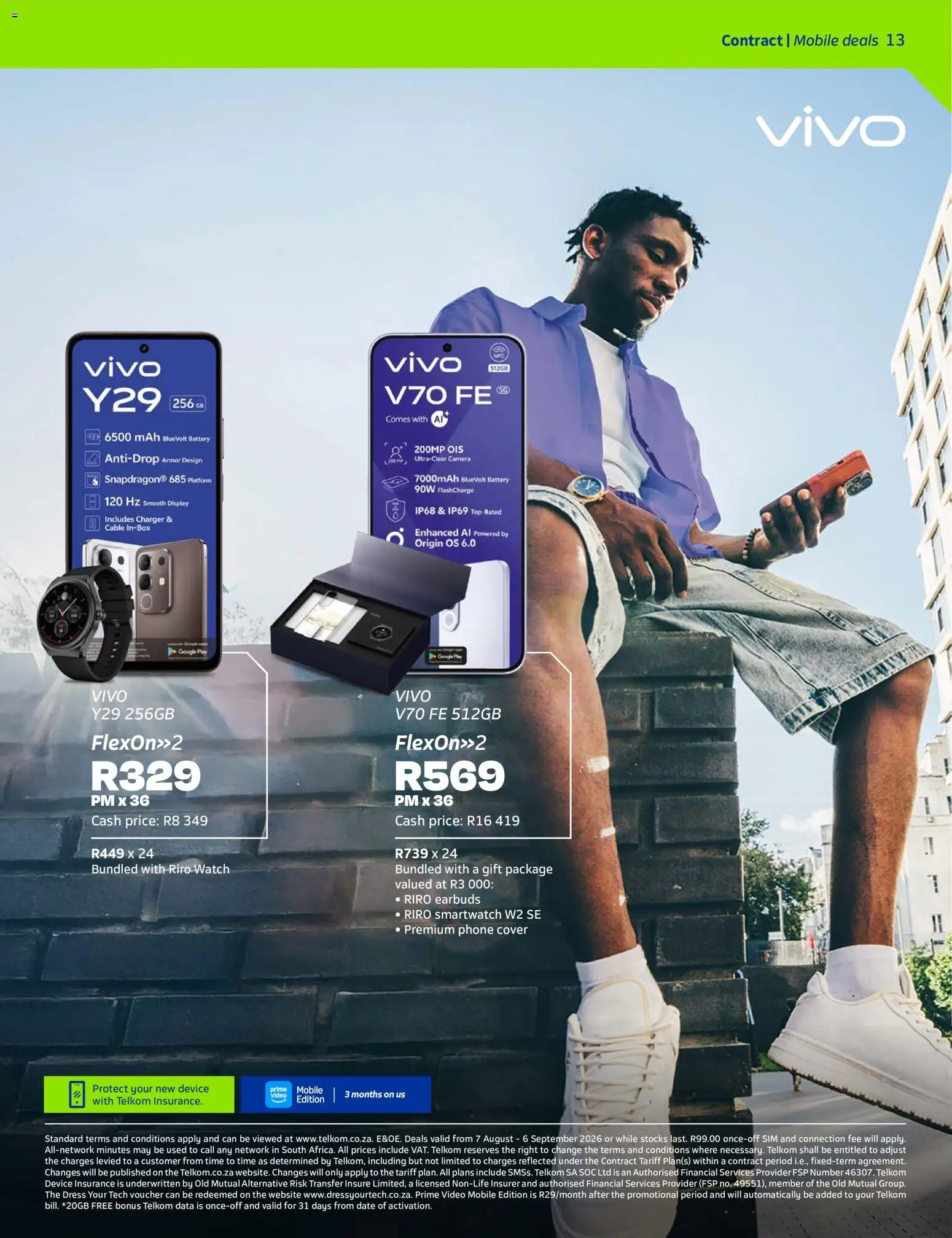 New Telkom catalogue – valid from 07/08/2026 | Page: 13 | Products: Sim, Cable, Smartwatch, Charger