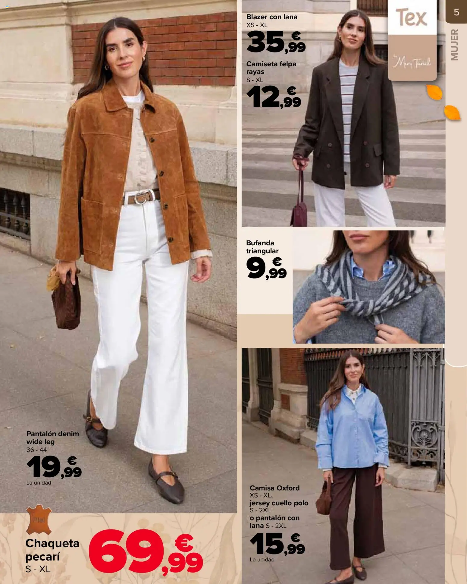 Carrefour Otoño │ válido desde el 20/10/2026 | Página: 5 | Productos: Camisa, Chaqueta, Bufanda