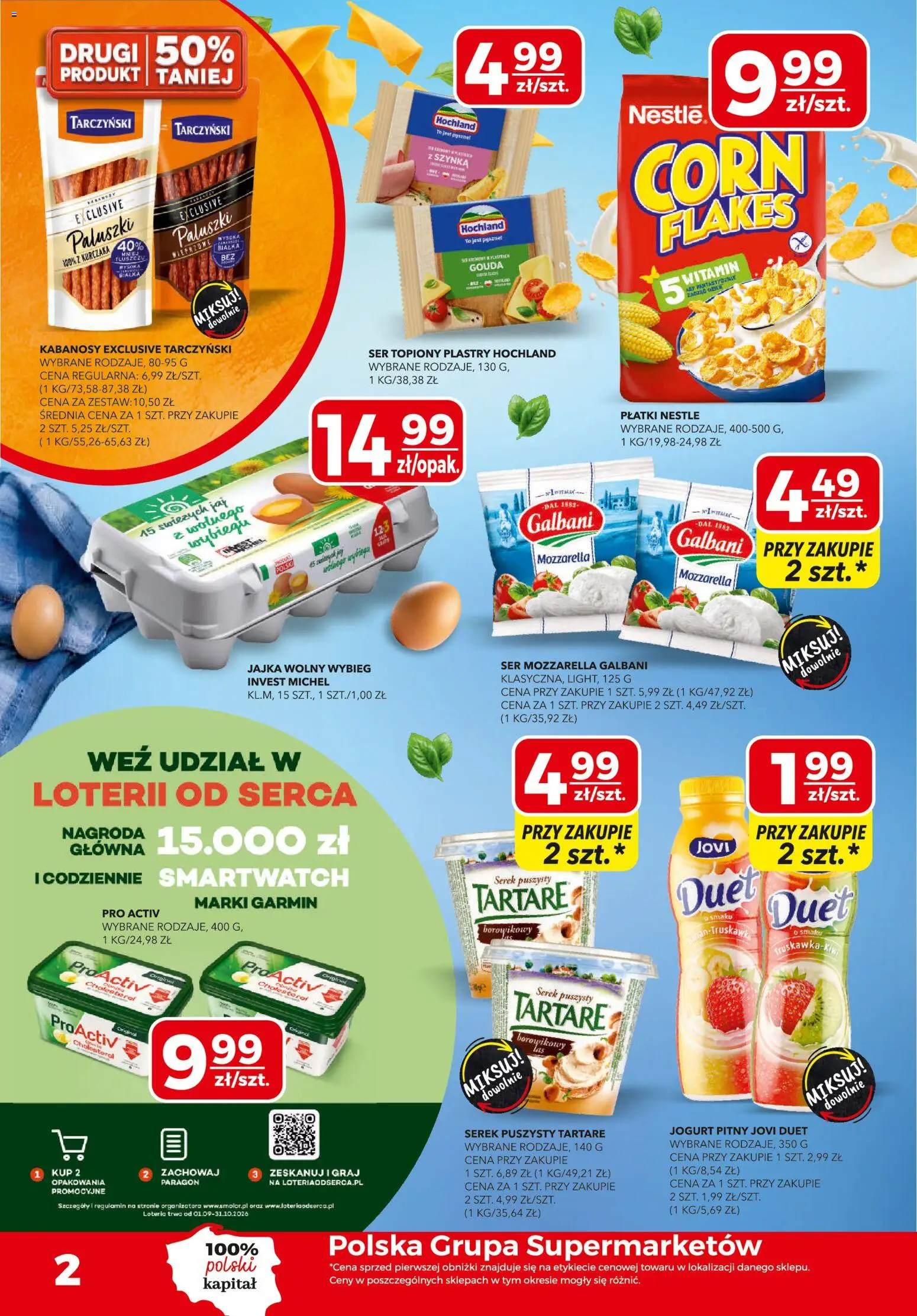 Top Market gazetka od 24.09.2026 | Strona: 2 | Produkty: Szynka, Gry, Ser, Jajka