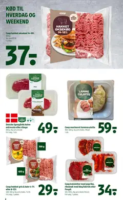 Coop 365 - Tilbudsavis uge 29 gyldig fra 16/07/2026 | Side: 4 | Produkter: Koteletter, Oksekød, Entrecote