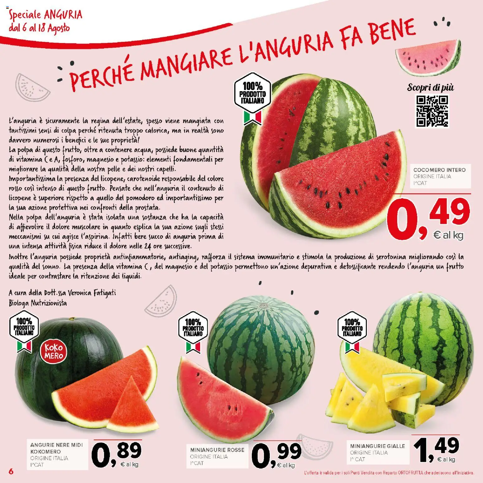 Volantino Todis del 06/08/2026 | Pagina: 6 | Prodotti: Succo, Pomodoro, Anguria