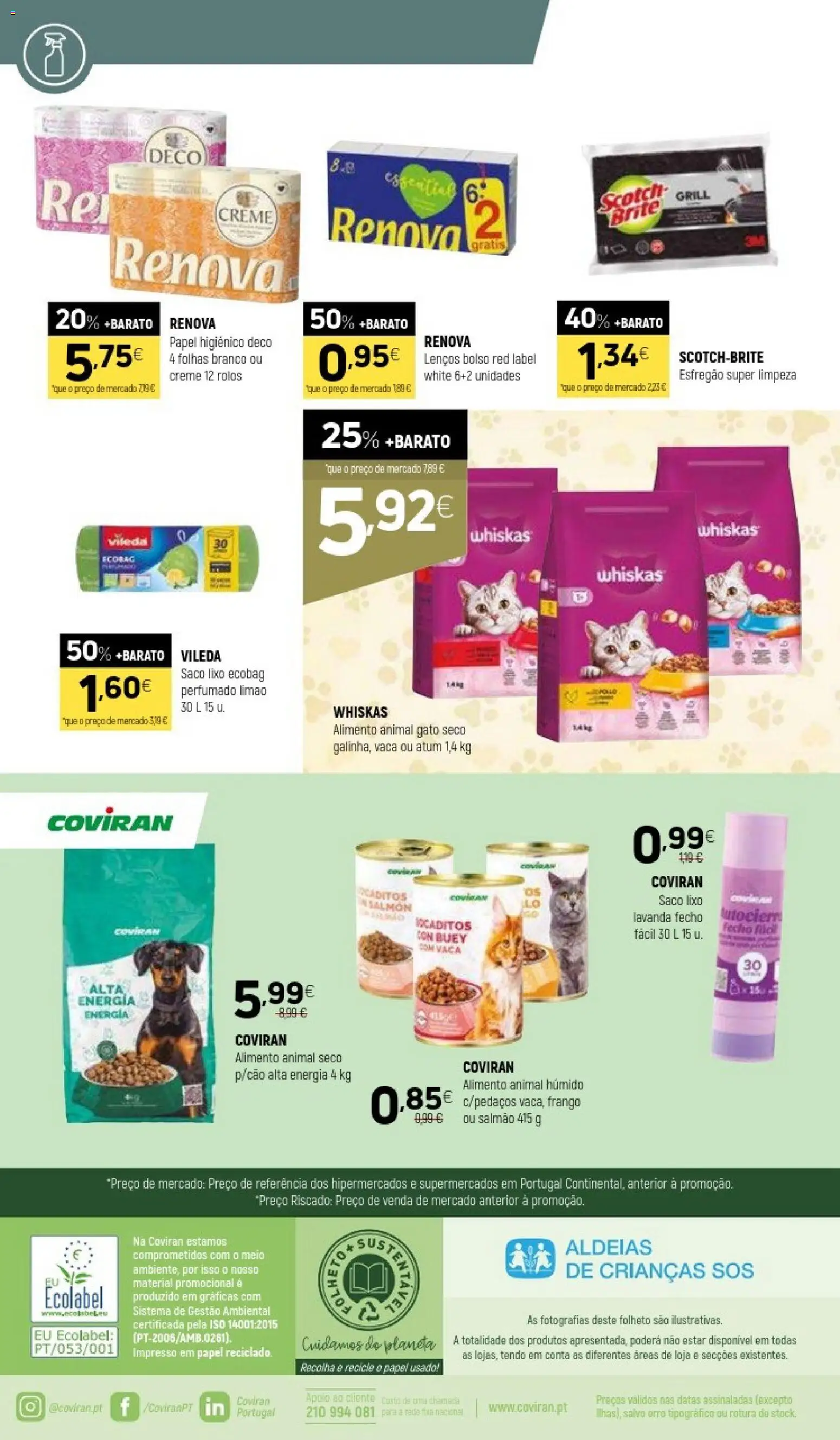 Coviran folheto │ válido de 08/09/2026 | Página: 20 | Produtos: Esfregão, Atum, Papel higiénico, Creme