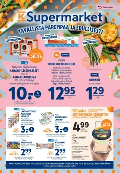 K-Supermarket-mainoslehti voimassa 12/10/2026 alkaen