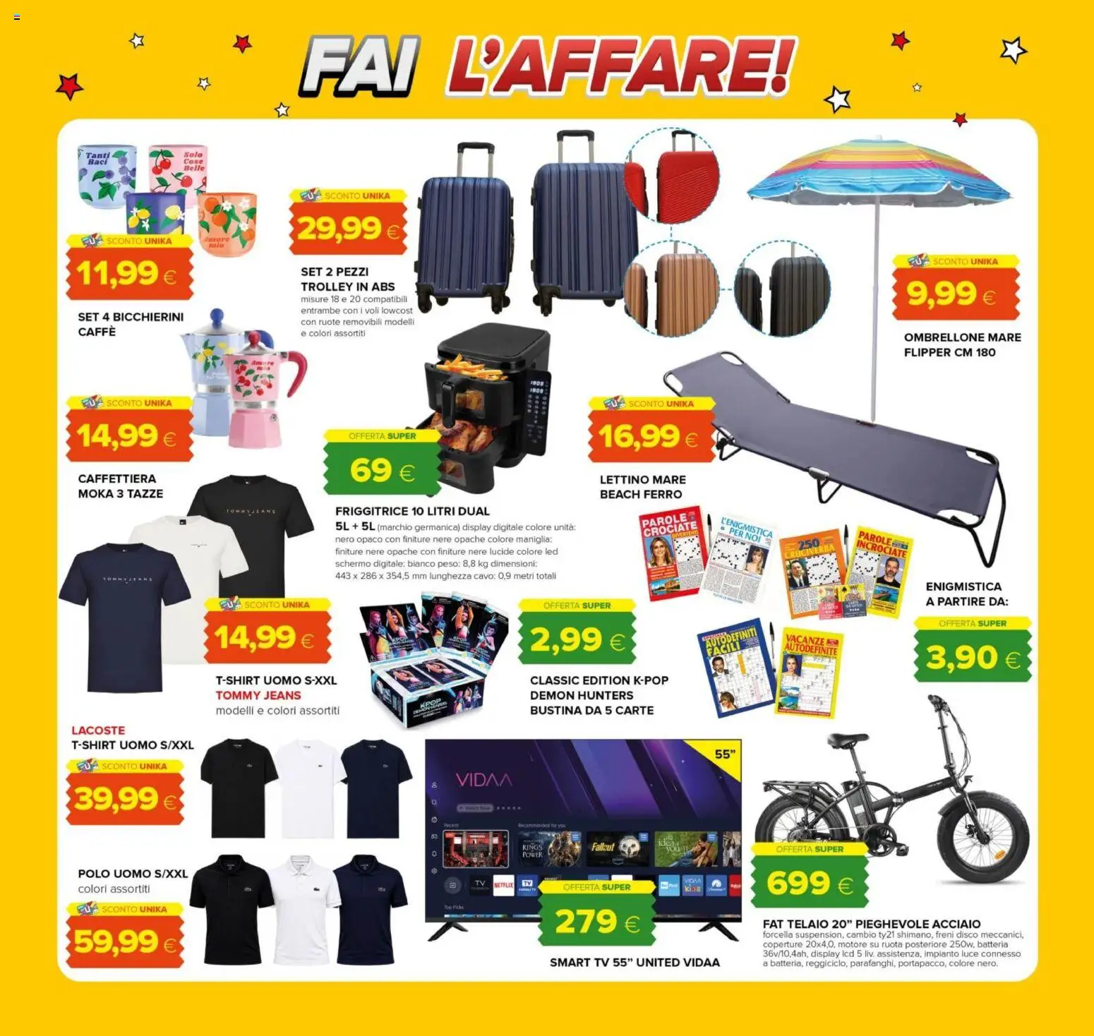Volantino Oasi del 02/07/2026 | Pagina: 26 | Prodotti: Ombrellone, TV, Disco, Batteria