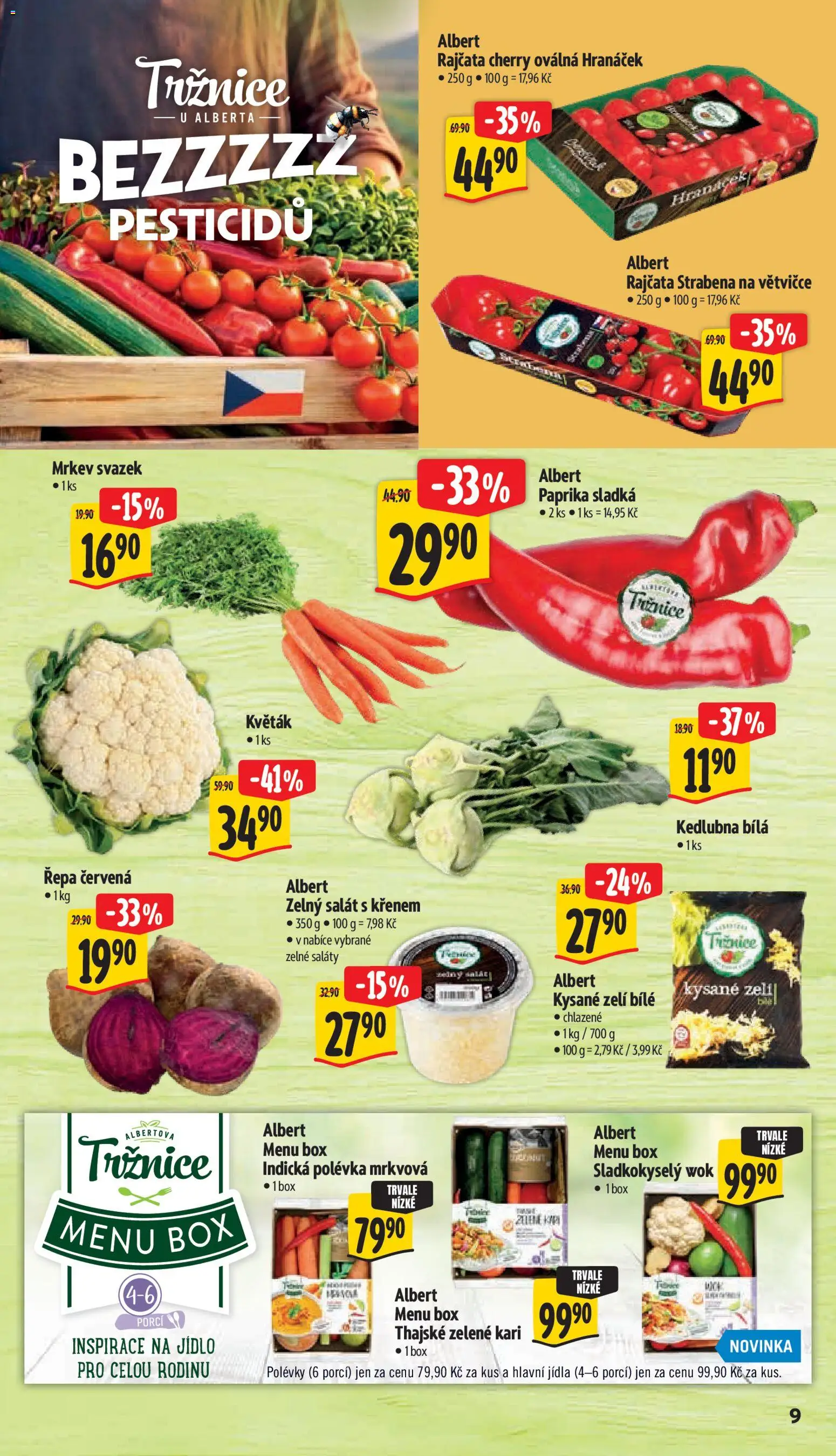 Albert leták - Supermarket Příbor od 14.10.2026 | Strana: 21 | Produkty: Box, Řepa, Paprika, Kedlubna
