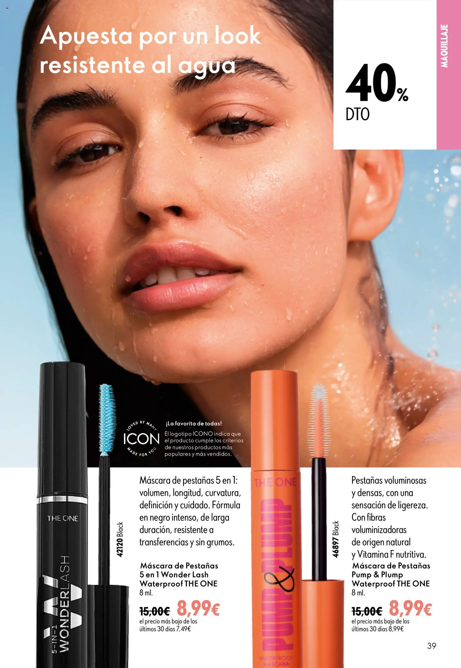 Oriflame - Catálogo Campaña 11 │ válido desde el 05/08/2026 | Página: 39 | Productos: Maquillaje, Máscara, Máscara de pestañas