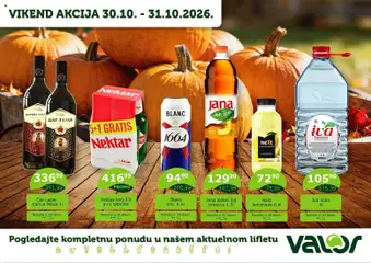 Valor katalog Vikend akcija - pregled Valor kataloga - važi od 30.10.2026