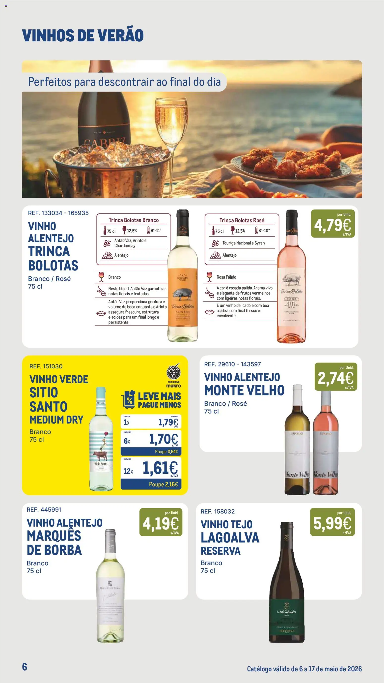 Makro - Especial Vinhos de Verão │ válido de 06.05.2026 | Página: 6 | Produtos: Vinho