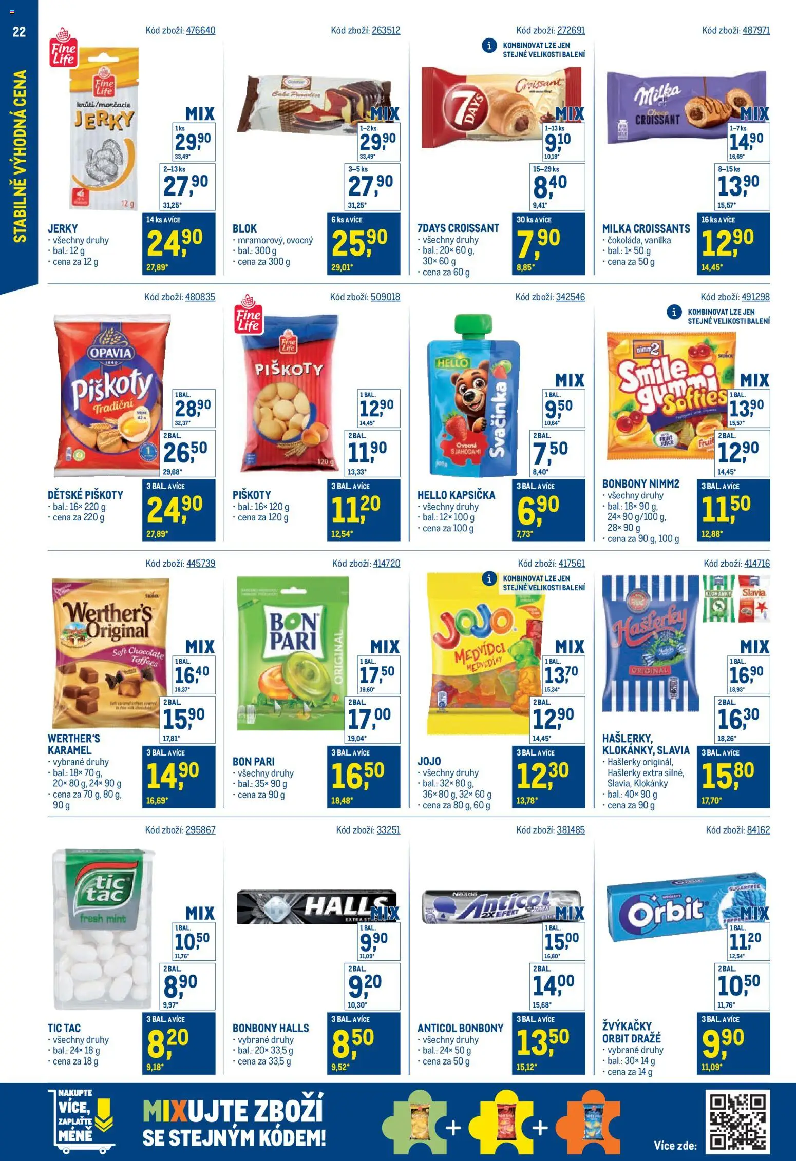 Makro leták - Stabilně výhodná cena od 18.05.2026 | Strana: 22 | Produkty: Dětské piškoty, Blok, Tác, Croissant
