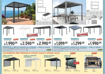 Anteprima del volantino Brico OK volantino Ombrelloni, Gazebo, Tende da Sole valido a partire dal 05/03/2026 | Pagina: 11 | Prodotti: Tenda, Acqua, Pergola, Alluminio