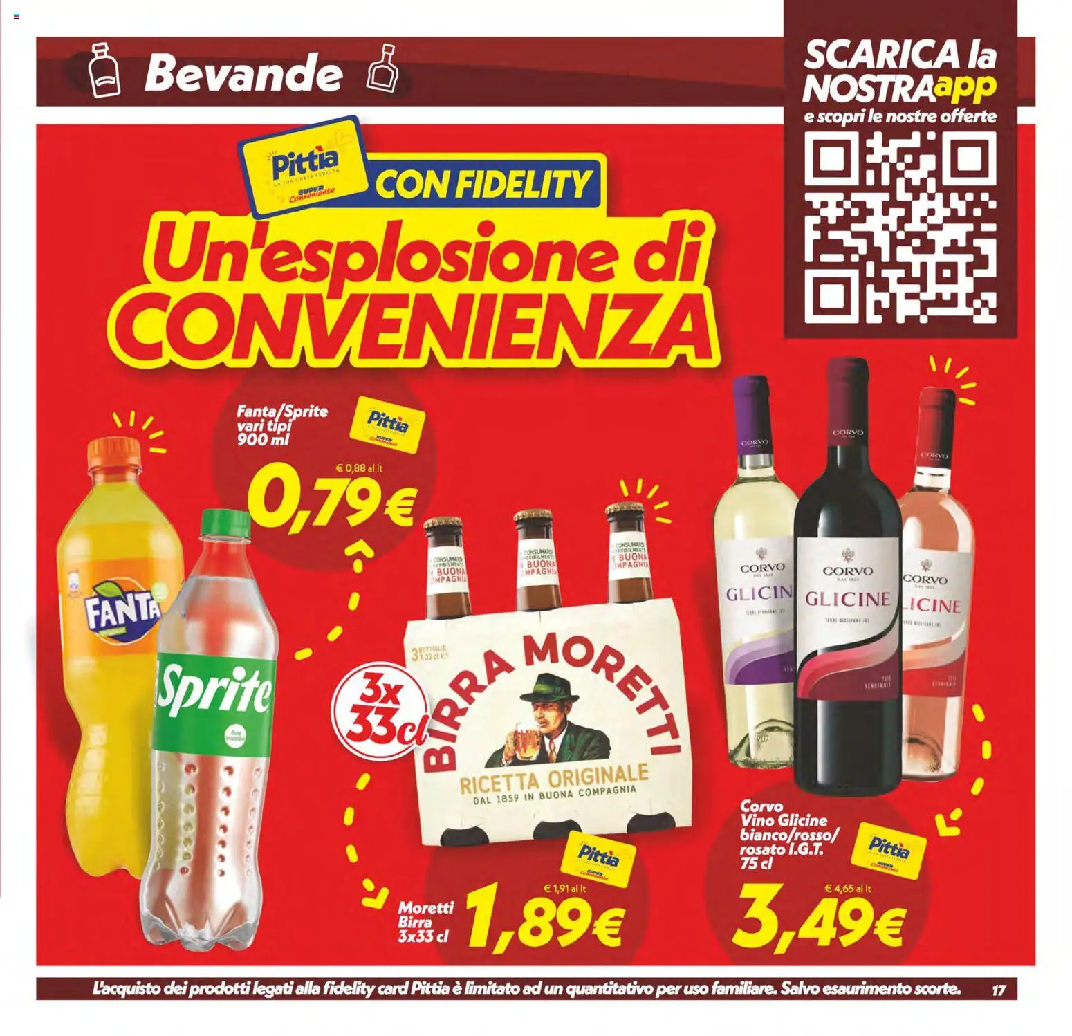 Volantino SuperConveniente del 22/09/2026 | Pagina: 17 | Prodotti: Birra, Bevande, Vino, Fanta