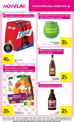 Carrefour Market - Prévisualisation de Carrefour Market Les nouveautés de juillet valide à partir de 07/07/2026 | Page: 9 | Produits: Base, Bière blonde, Jus, Bière