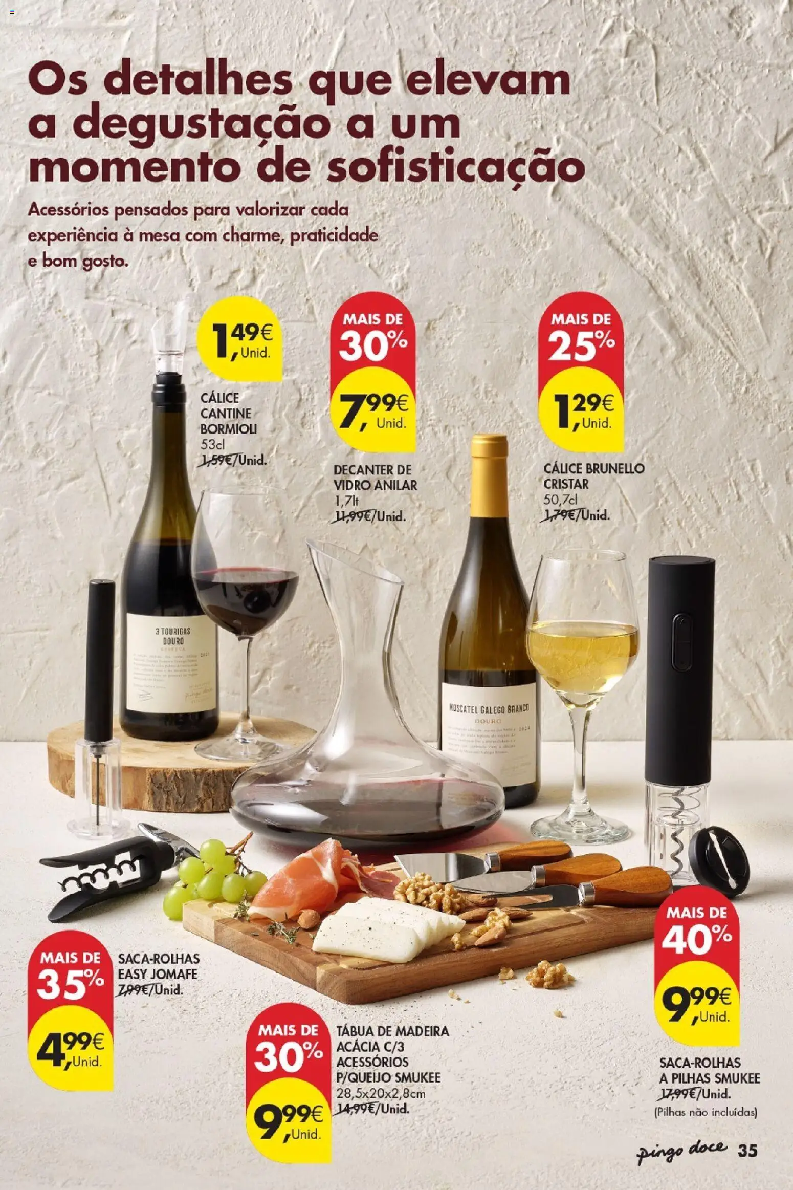 Pingo Doce - Vinhos e Sabores de Portugal Madeira │ válido de 15/09/2026 | Página: 35 | Produtos: Tábua, Pilhas, Mesa