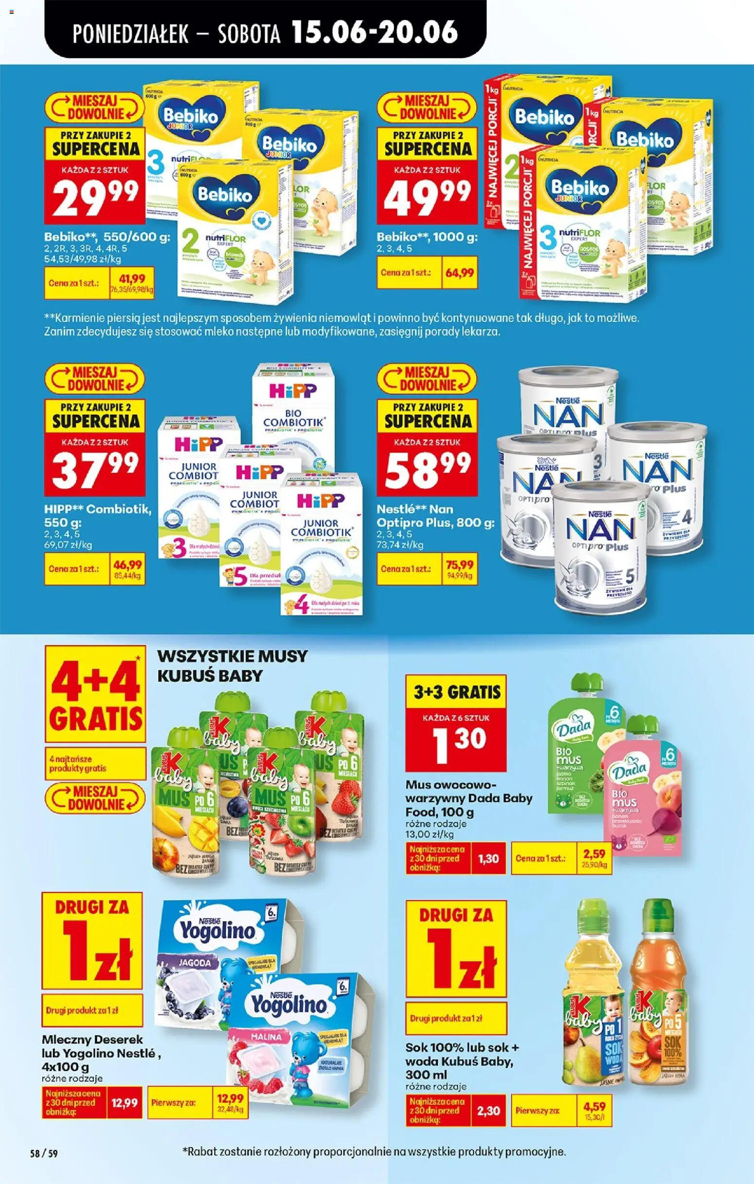 Biedronka gazetka od poniedziałku od 15.06.2026 | Strona: 78 | Produkty: Malina, Szpinak, Mleko, Woda