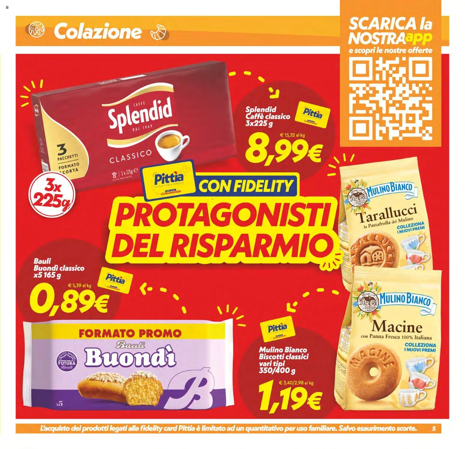 Volantino SuperConveniente del 29.05.2026 | Pagina: 5 | Prodotti: Caffè, Panna, Biscotti, Macinato