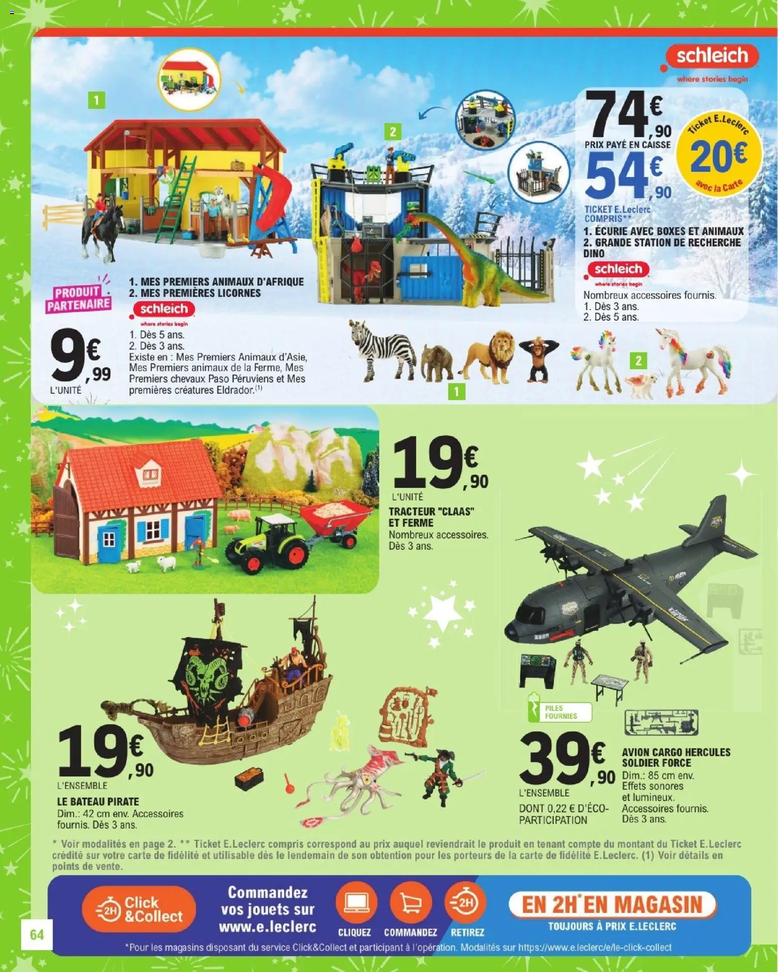 {H1} | Page: 64 | Produits: Tracteur, Bateau pirate, Jouets, Piles