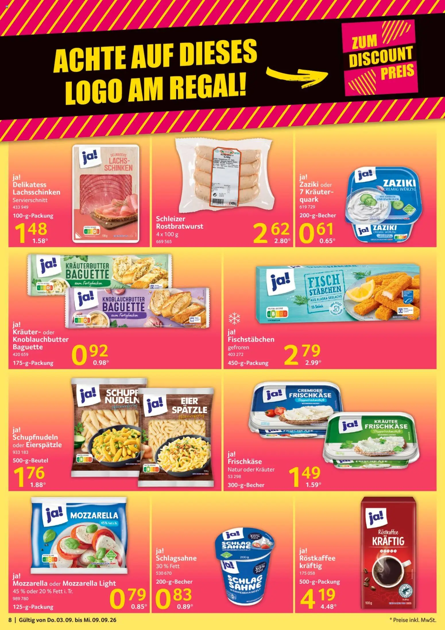 Selgros Prospekt – gültig ab 03.09.2026 | Seite: 8 | Produkte: Eier, Knoblauch, Sahne, Gurken
