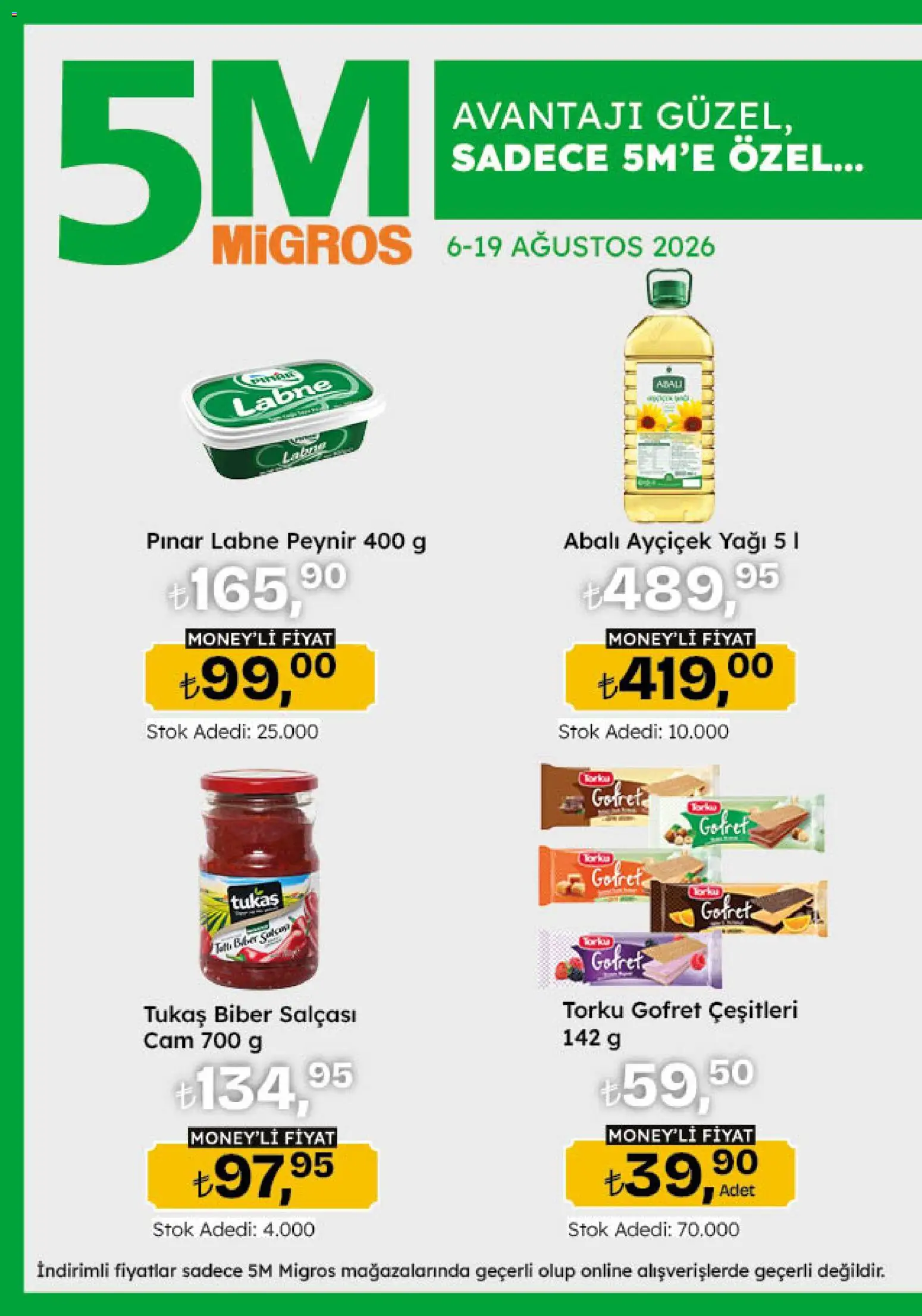 Migros Katalog - 5M Migroskop Dijital - 06 Ağustos 2026 tarihinden itibaren geçerlidir | Sayfa: 10 | Ürünler: Gofret, Peynir, Biber