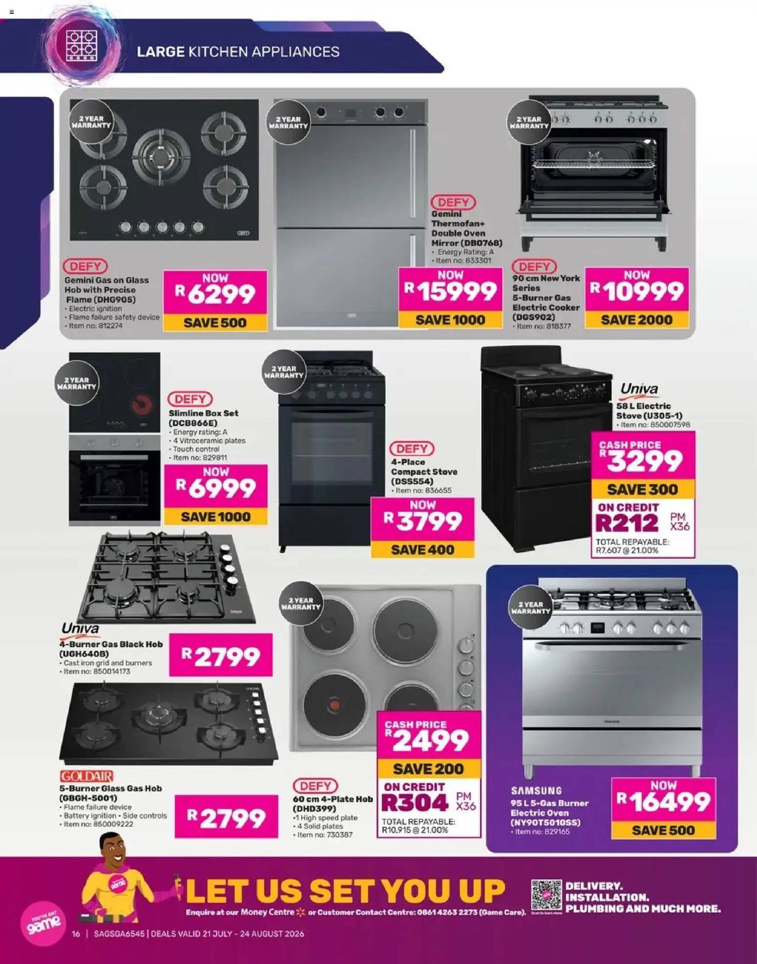 Game Catalogue electronics mania valid from 21/07/2026 | Page: 16 | Products: Game, Mirror, Oven, Battery