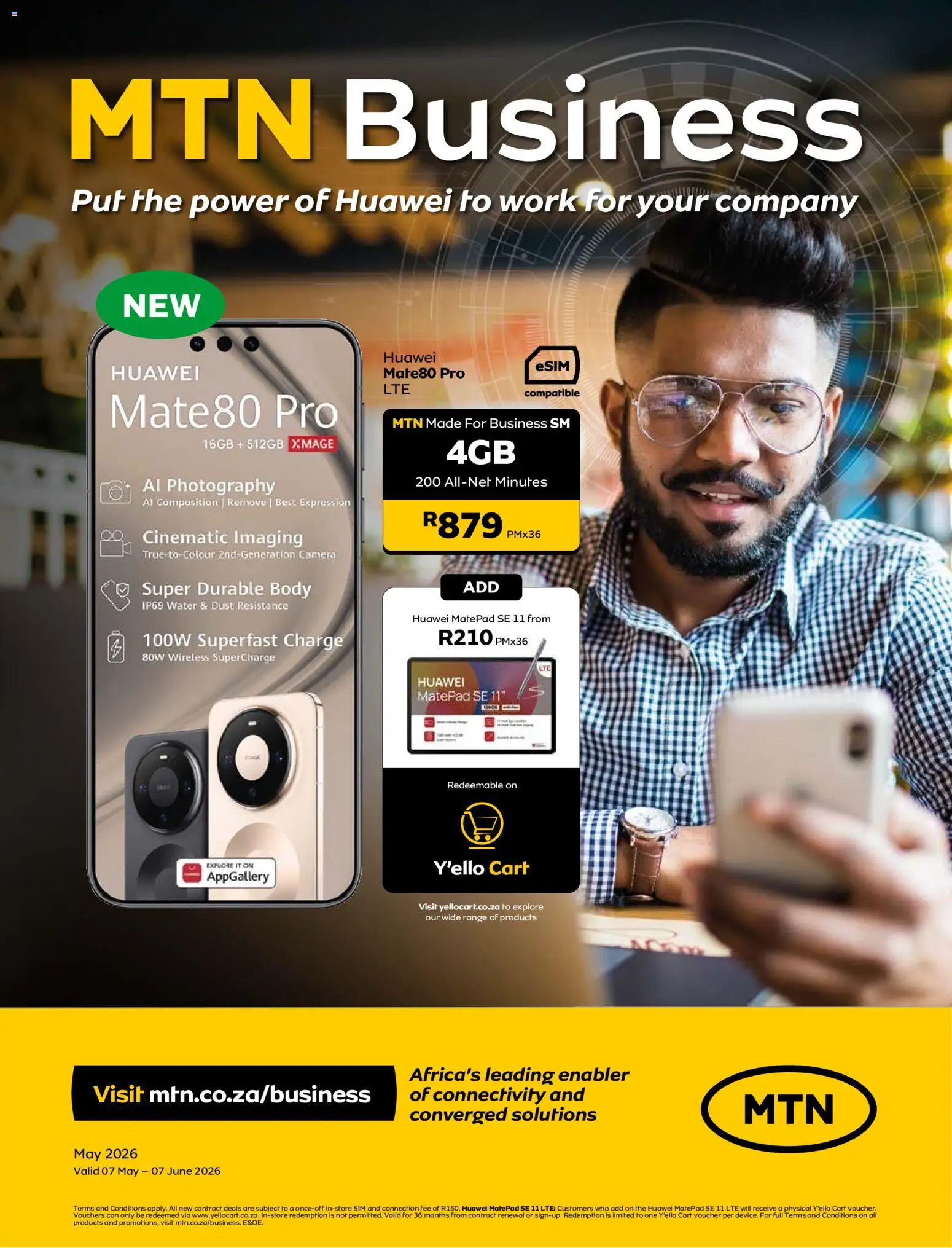 New MTN catalogue – valid from 07.05.2026 | Page: 1 | Products: Sim, Camera, Water