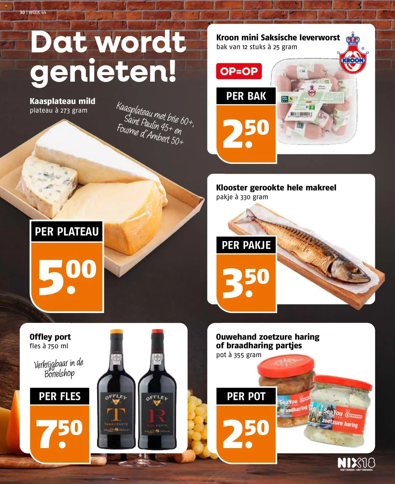 {H1} | Pagina: 30 | Producten: Pot, Fles, Brie, Makreel