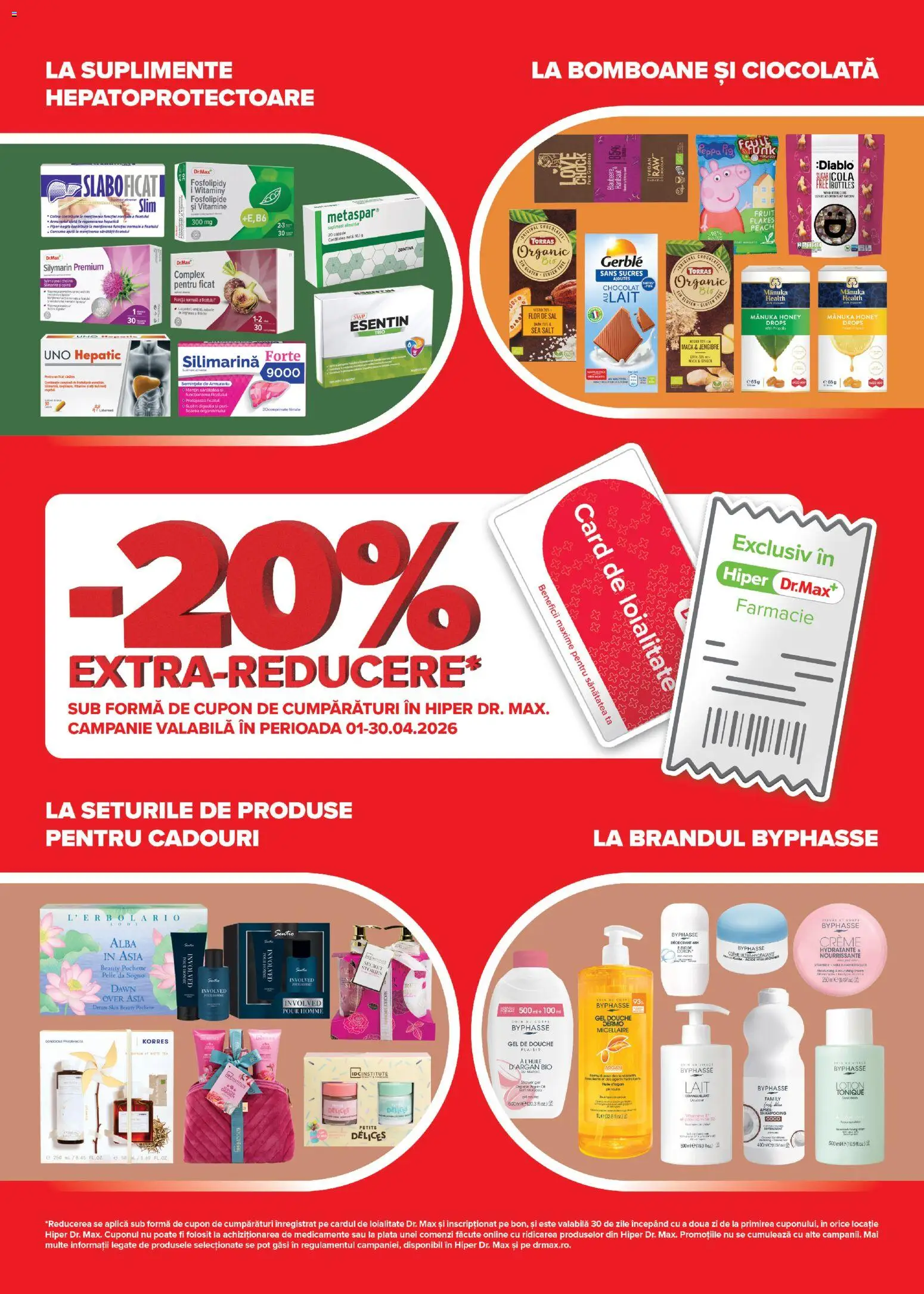 Noul catalog Dr.Max – valabil de la 01.04.2026 | Pagină: 2 | Produse: Şerit ödül, Șal, Ciocolată, Piper