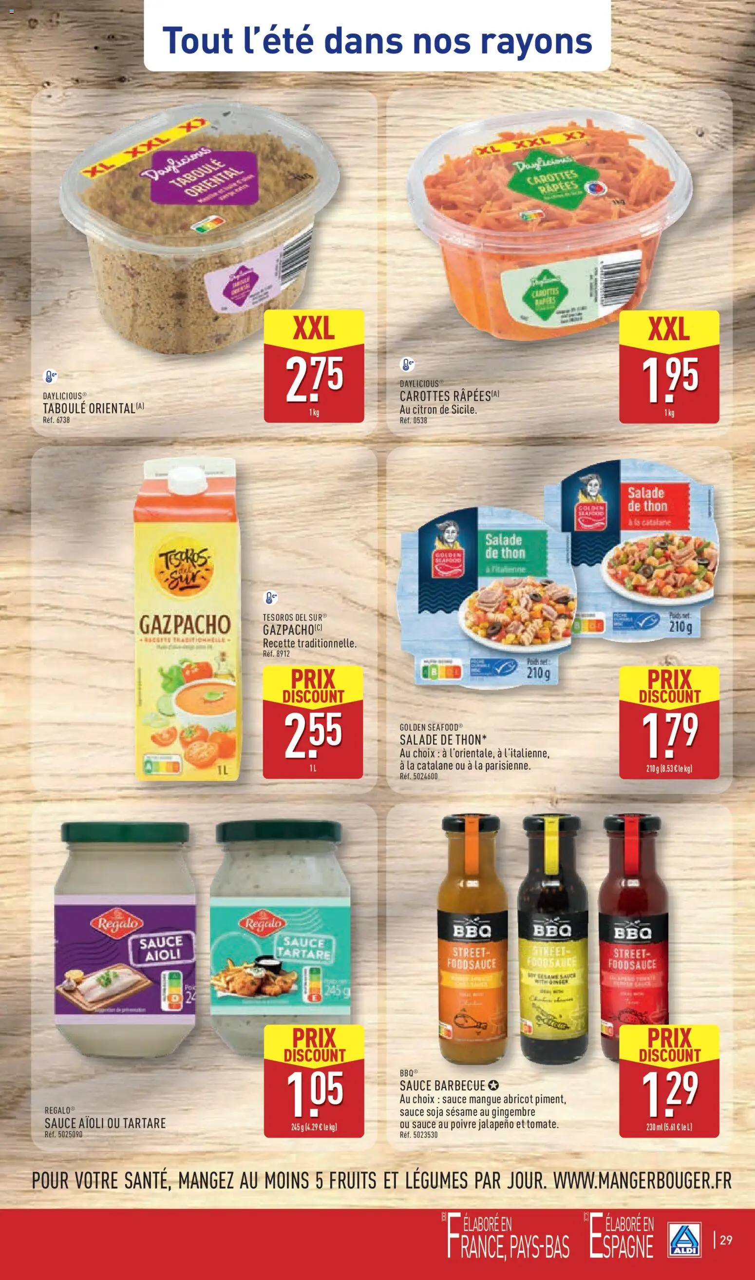 {H1} | Page: 31 | Produits: Aioli, Carottes, Poivre, Sésame