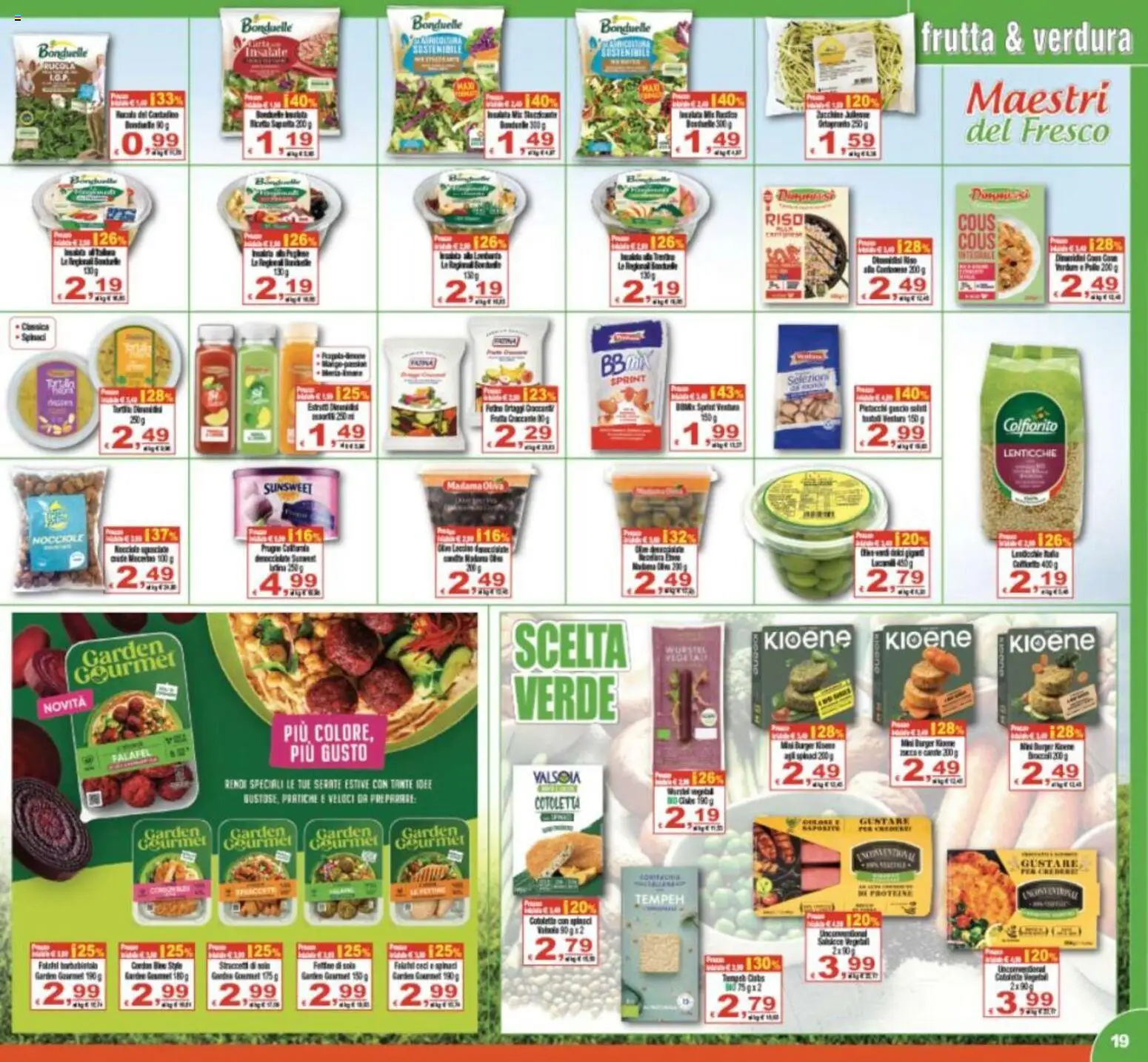 Volantino CTS del 12/08/2026 | Pagina: 19 | Prodotti: Lenticchie, Frutta, Spinaci, Falafel