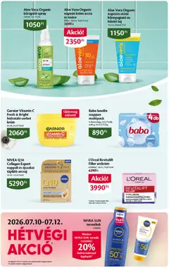 EcoFamily akciós újság - amely érvényes a következő dátumtól: 2026.07.09. | Oldal: 10 | Termékek: Arckrém, Aloe vera, Tej, Vitamin c
