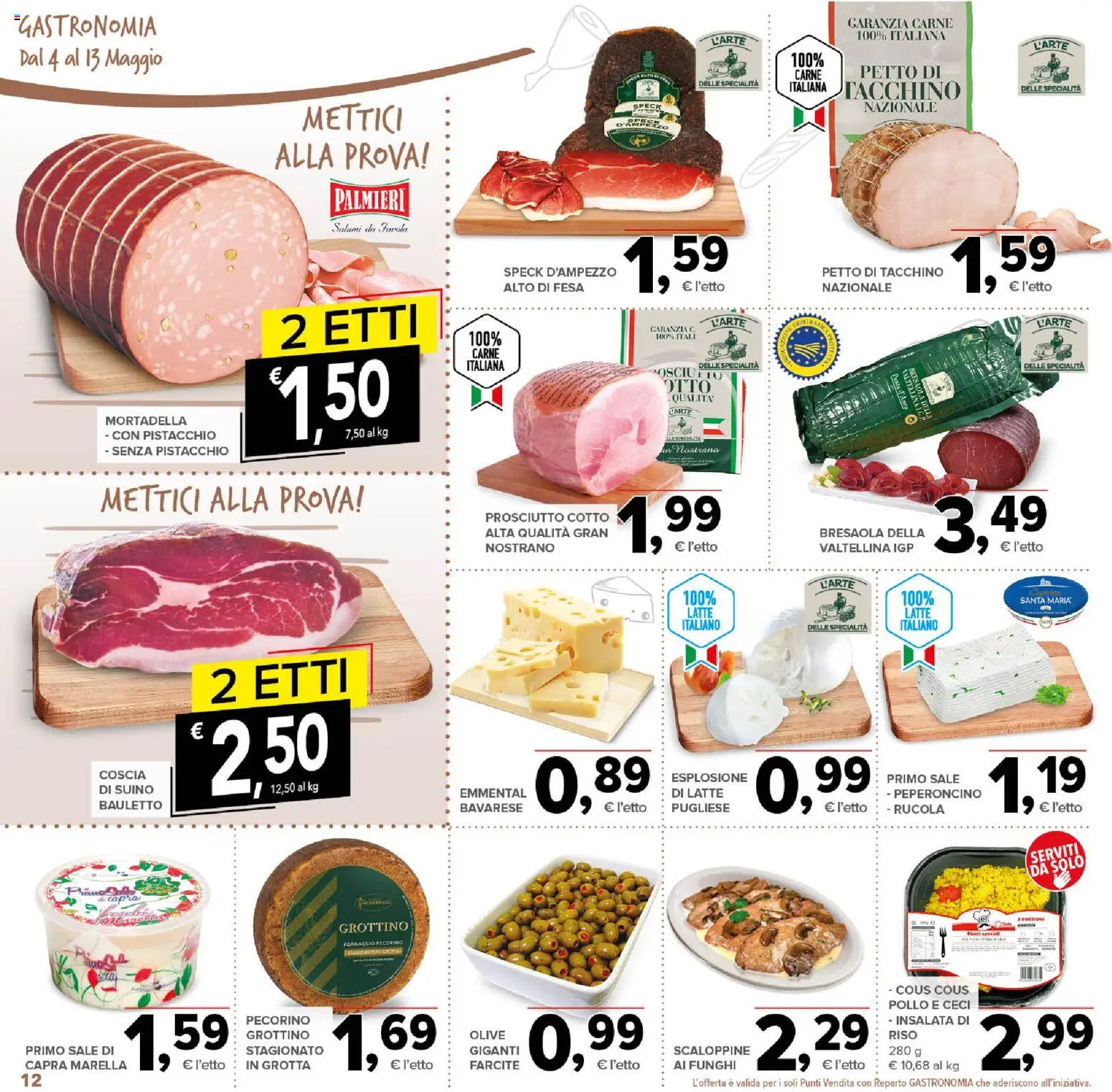 Volantino Todis del 04.05.2026 | Pagina: 12 | Prodotti: Speck, Sale, Peperoncino, Cous cous