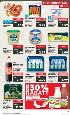 GOLDMÄNNCHEN Kräutertee, Kräutertee versch. Sorten ab 15.06.2026 gültig | Seite: 2 | Produkte: Margarine, Cola, Mineralwasser, Wurst
