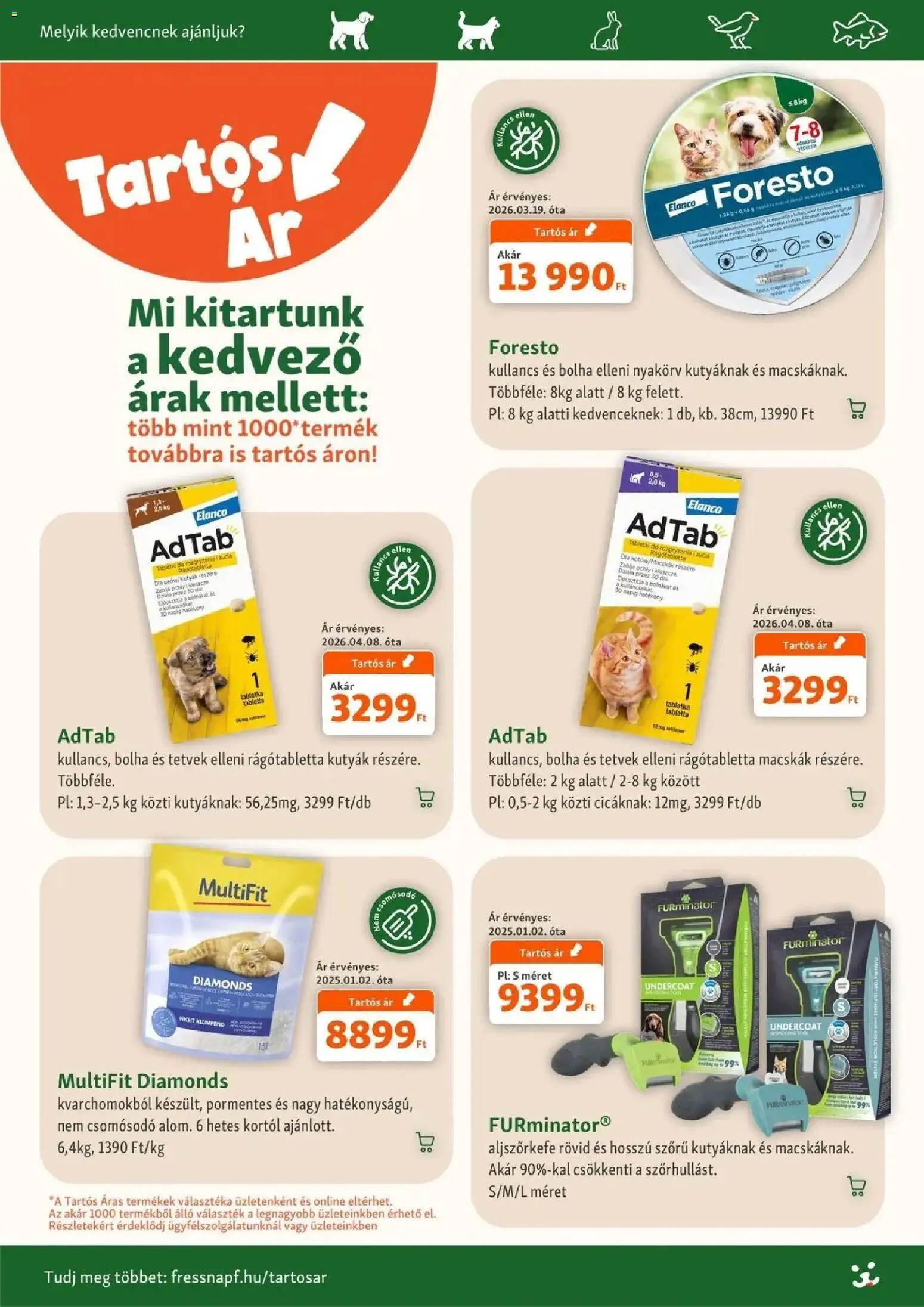 Fressnapf aktuális akciós újság - 2026.10.08. -tól/töl > akció, lapozható szórólap 🛍️ | Oldal: 5 | Termékek: Tabletta