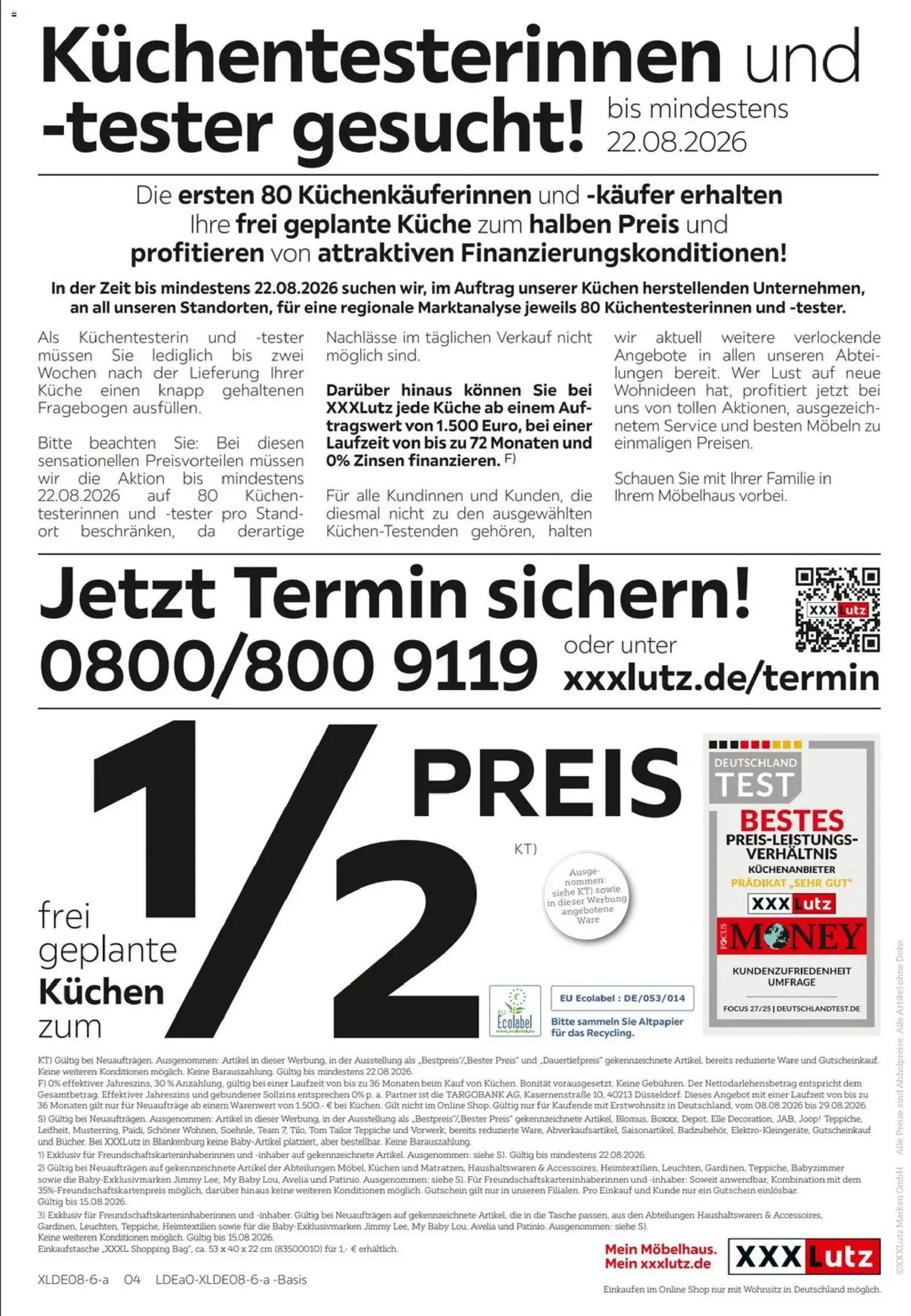 XXXLutz Prospekt – gültig ab 08.08.2026 | Seite: 4 | Produkte: Tasche, Küche, Kuchen