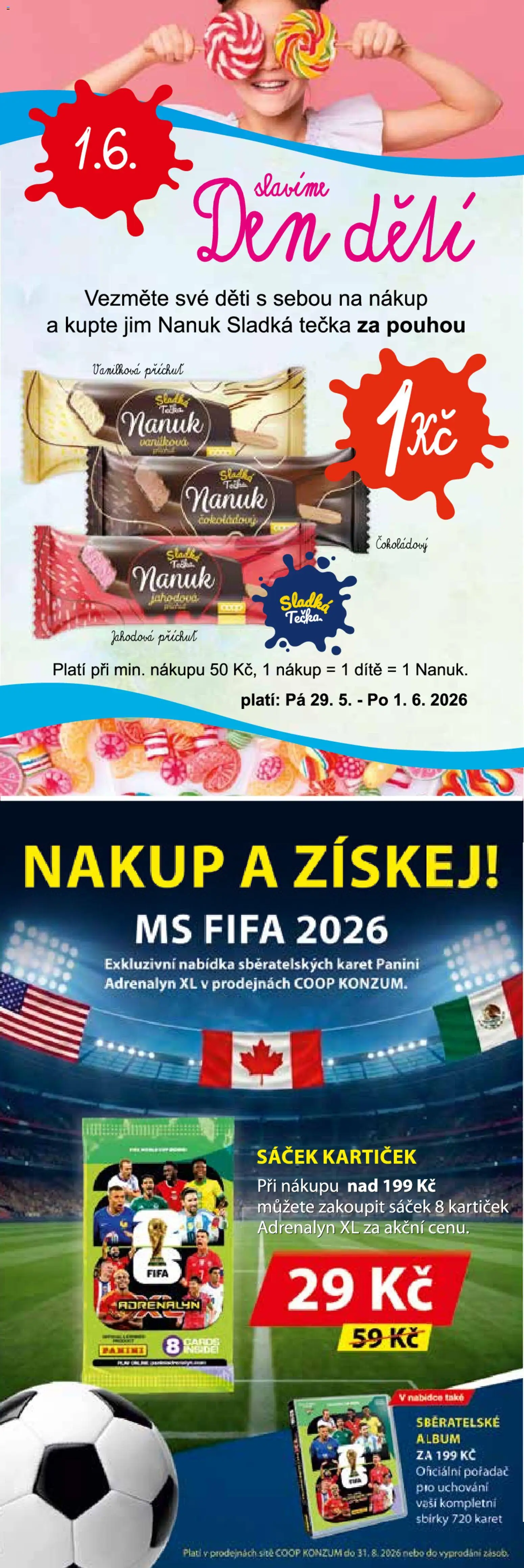 Konzum leták od 27.05.2026 | Strana: 3 | Produkty: Nanuk, Sáček