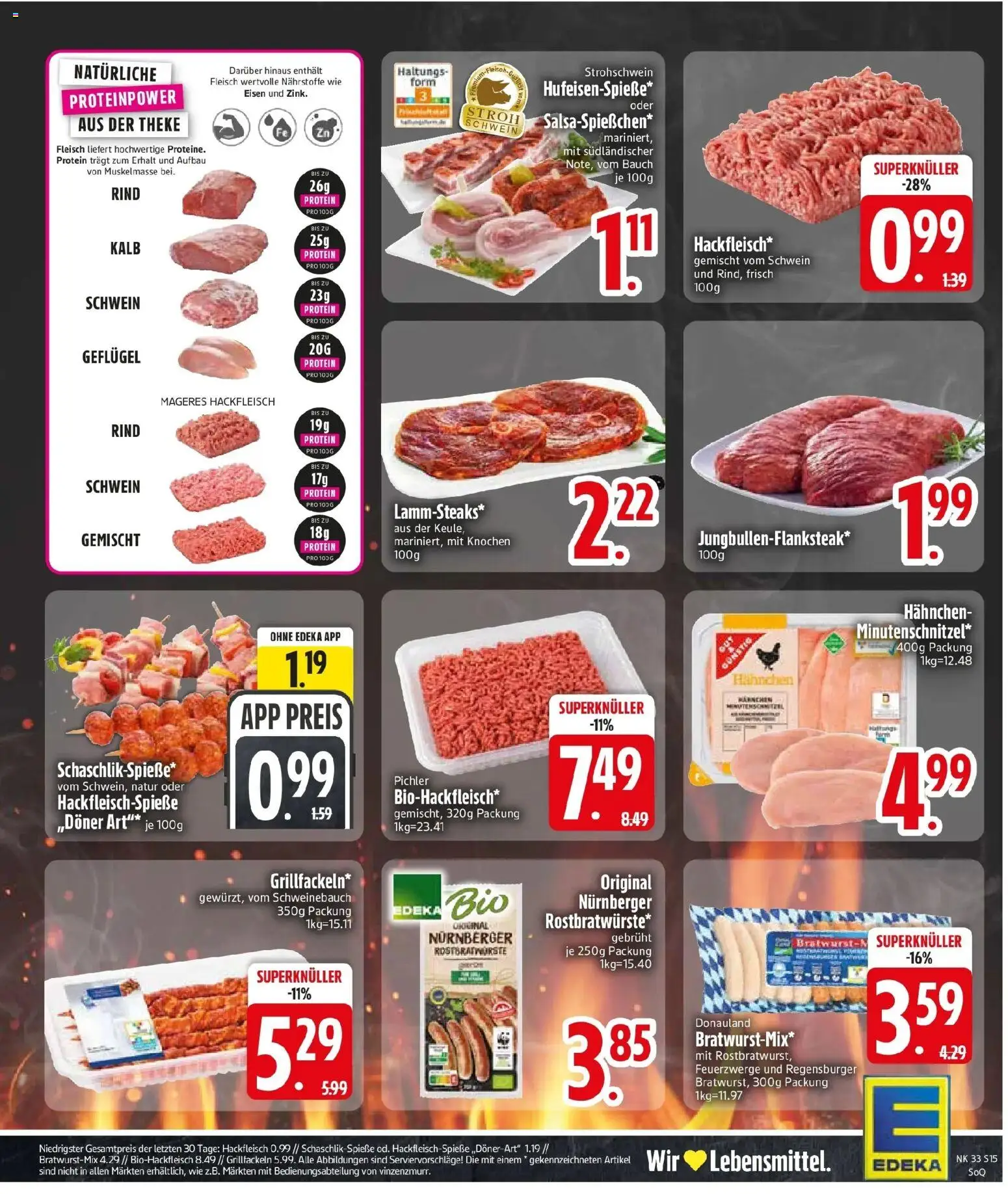 Edeka Prospekt Rosenheim (ab 10.08.2026) » Angebote Online | Seite: 17 | Produkte: Theke, Schweinebauch, Fleisch, Hackfleisch