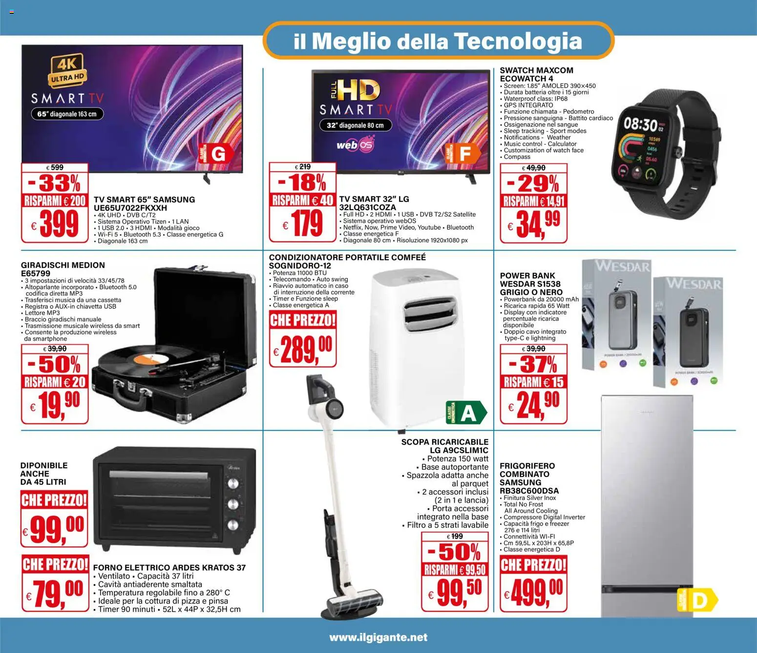 Volantino Il Gigante del 02/07/2026 | Pagina: 31 | Prodotti: Altoparlante, Scopa, Cavo, Batteria
